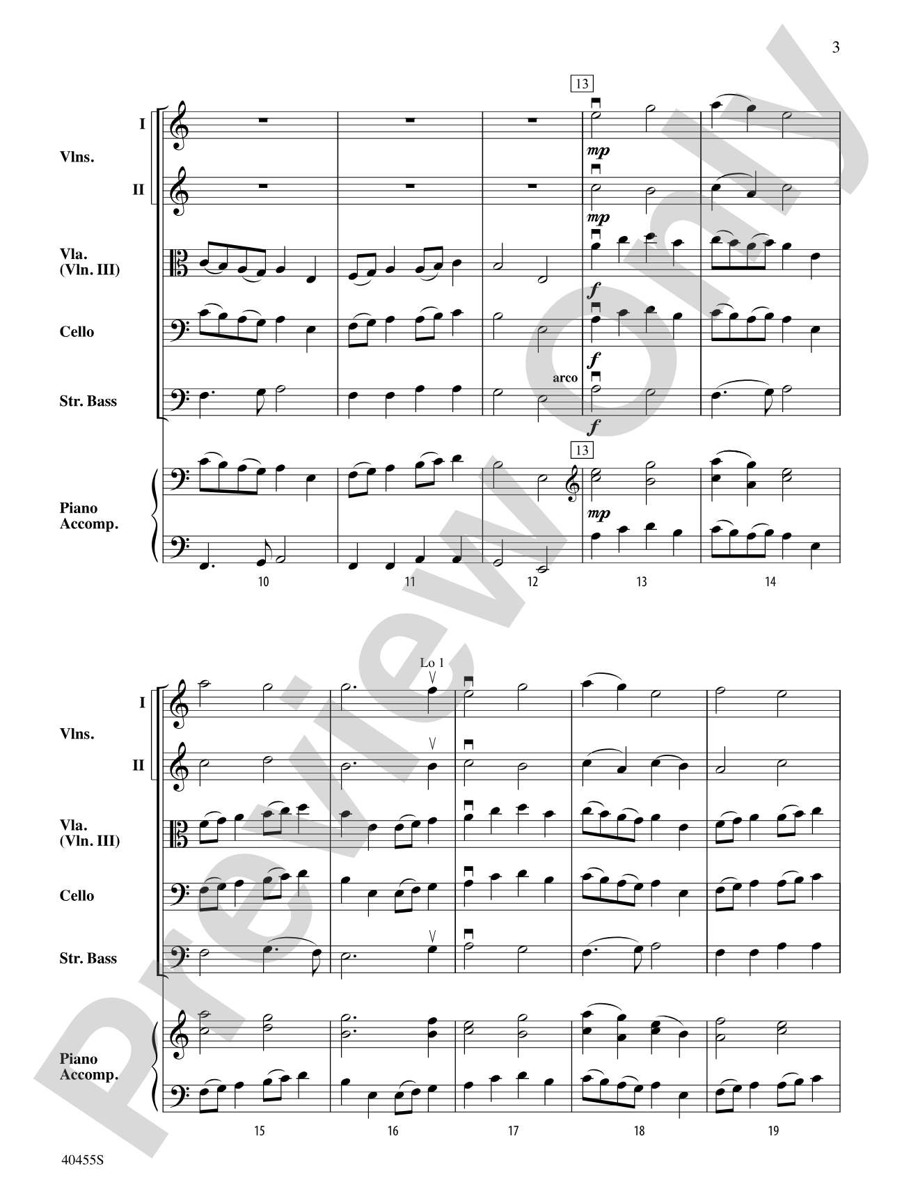Forest Hills Folk Suite: String Orchestra Conductor Score & Parts