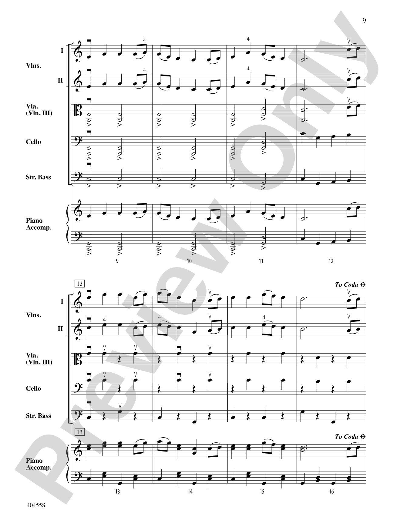 Forest Hills Folk Suite: String Orchestra Conductor Score & Parts