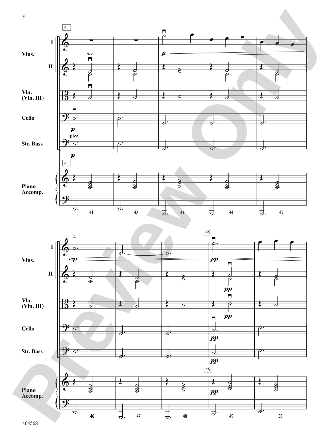 Gymnopédie No. 3: String Orchestra Conductor Score & Parts