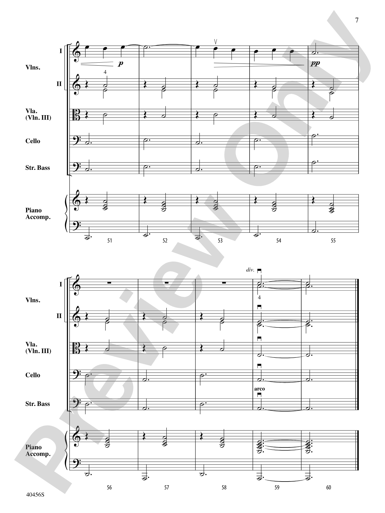 Gymnopédie No. 3: String Orchestra Conductor Score & Parts