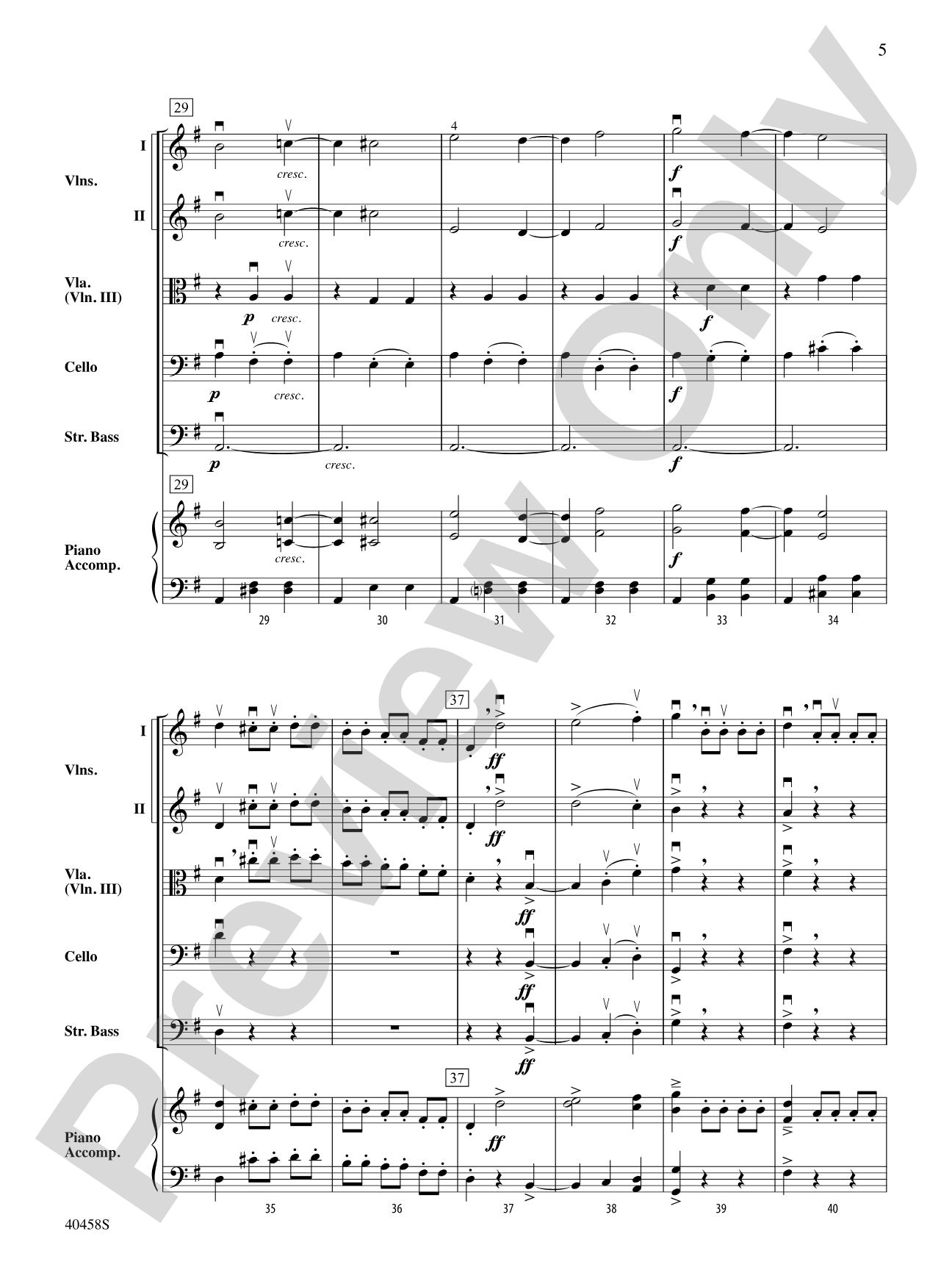 Sleeping Beauty Waltz: String Orchestra Conductor Score & Parts