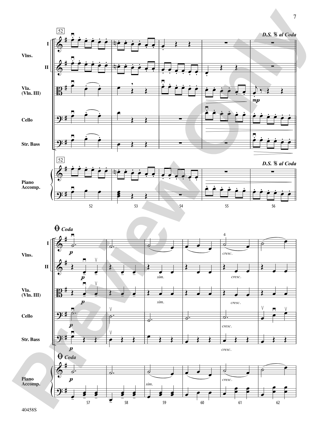 Sleeping Beauty Waltz: String Orchestra Conductor Score & Parts