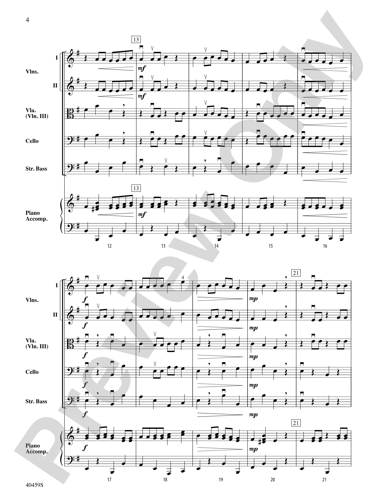 Fiddler on the Housetop: String Orchestra Conductor Score & Parts