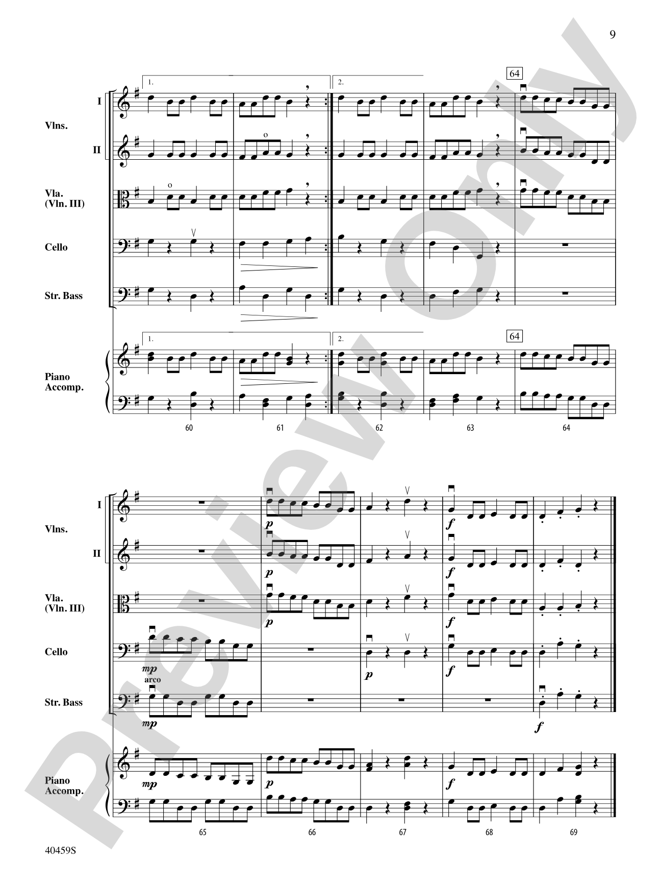 Fiddler on the Housetop: String Orchestra Conductor Score & Parts