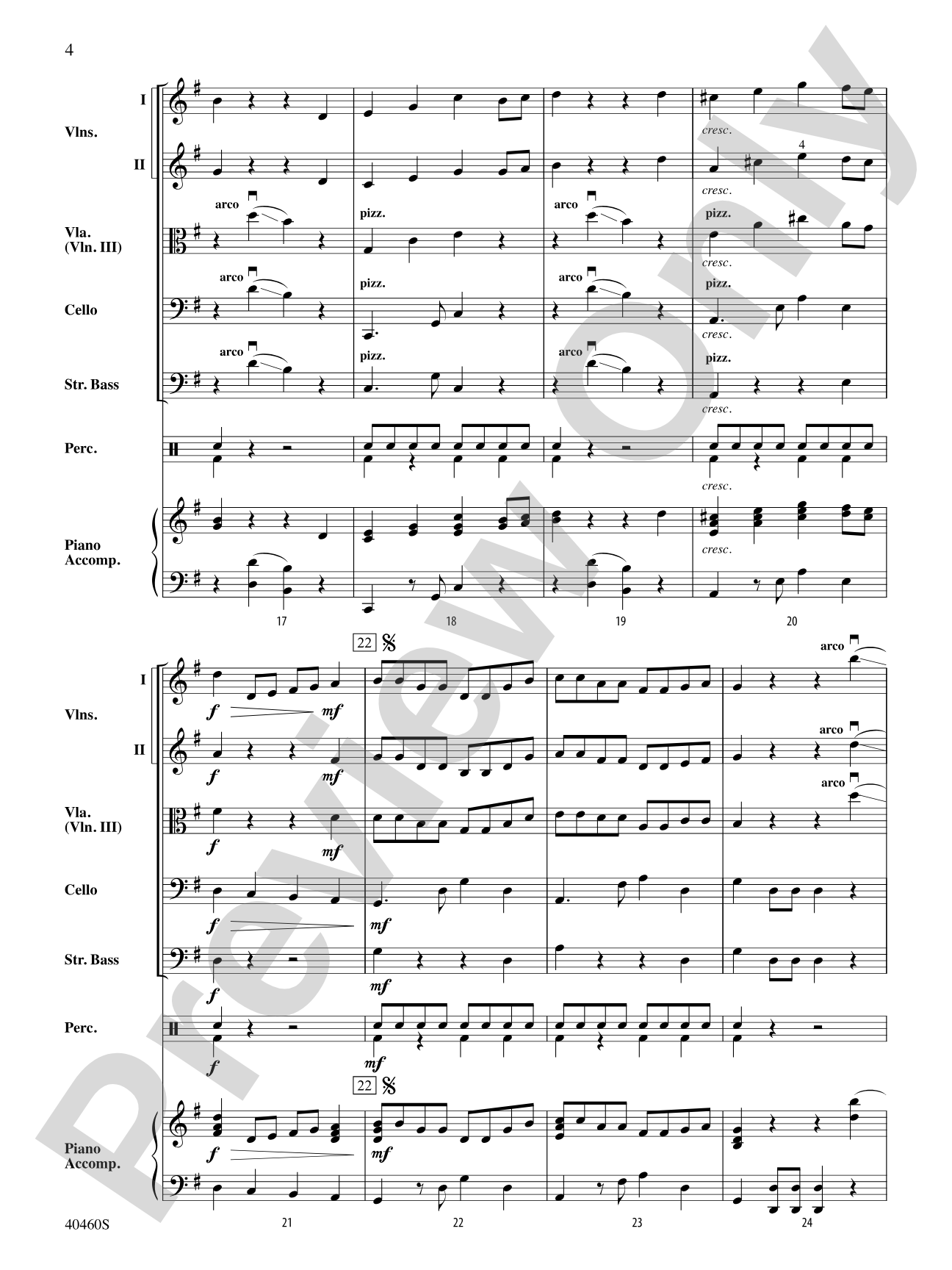 El Gato Pizzicato: String Orchestra Conductor Score & Parts