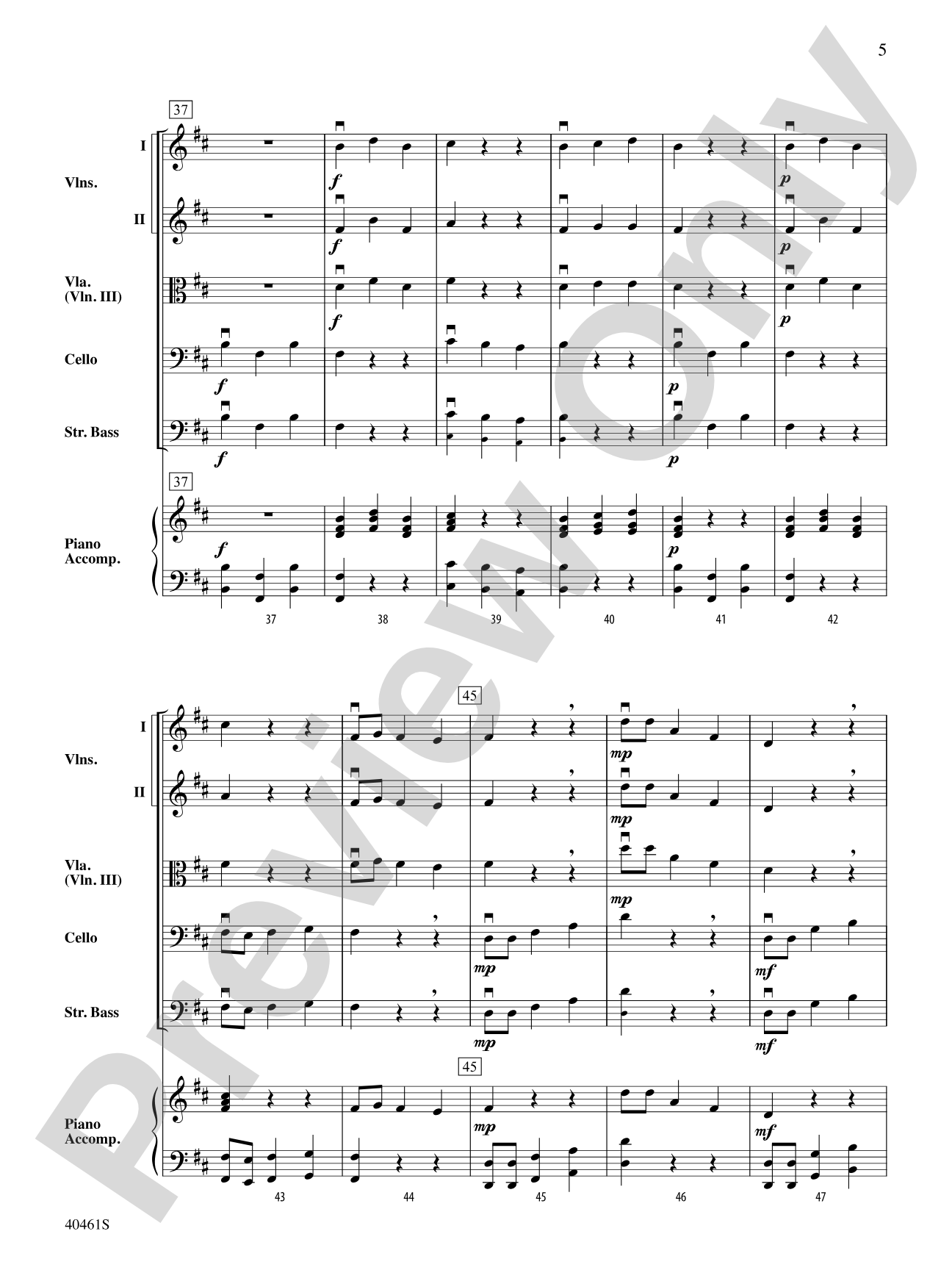 Chins and Pins: String Orchestra Conductor Score & Parts