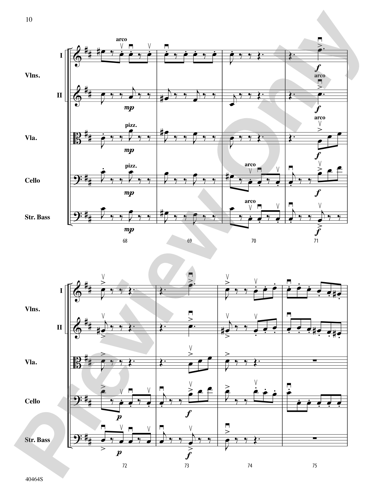 Allegro Giocoso: String Orchestra Conductor Score & Parts