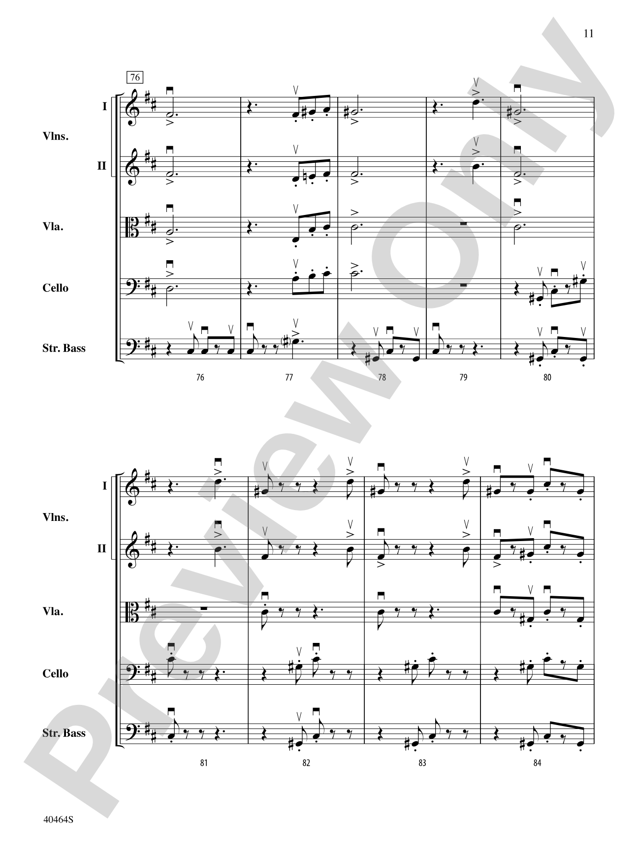 Allegro Giocoso: String Orchestra Conductor Score & Parts