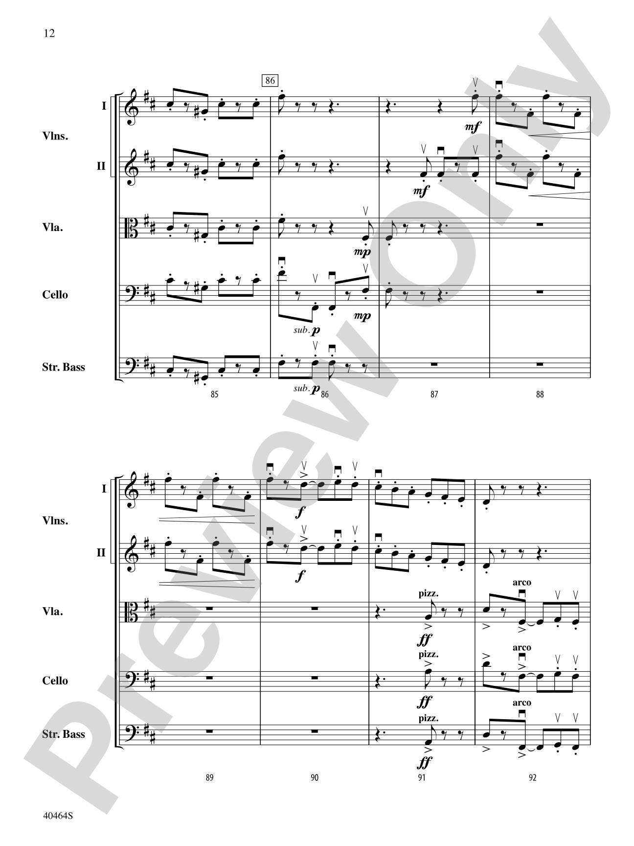 Allegro Giocoso: String Orchestra Conductor Score & Parts