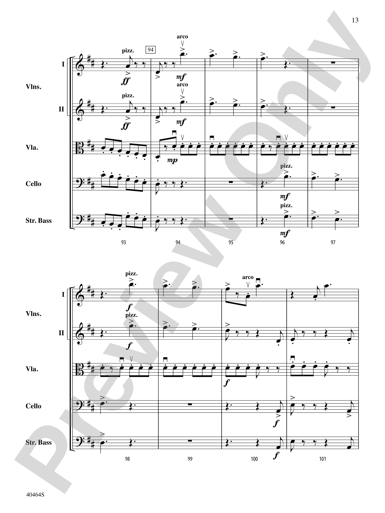 Allegro Giocoso: String Orchestra Conductor Score & Parts