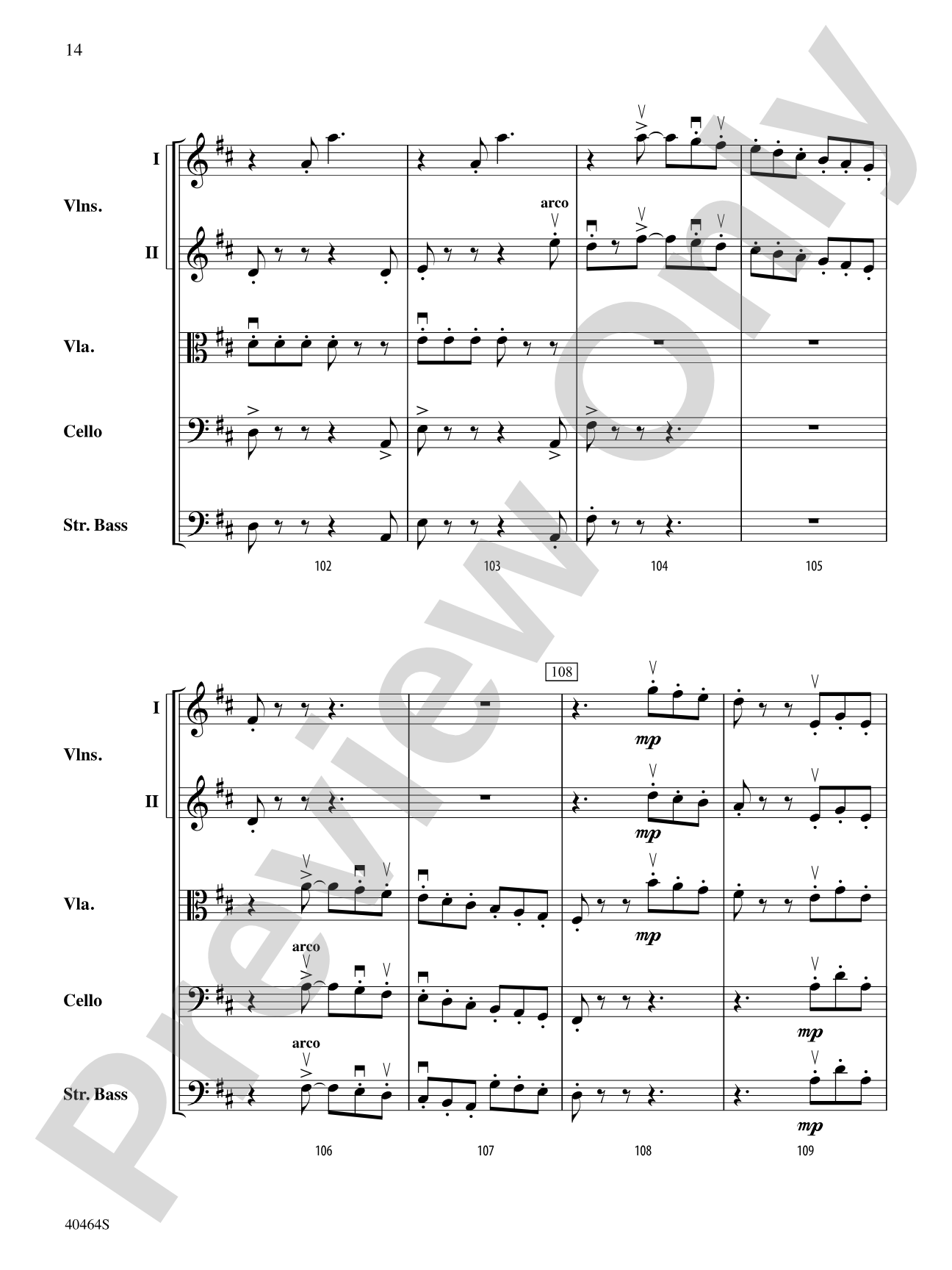 Allegro Giocoso: String Orchestra Conductor Score & Parts