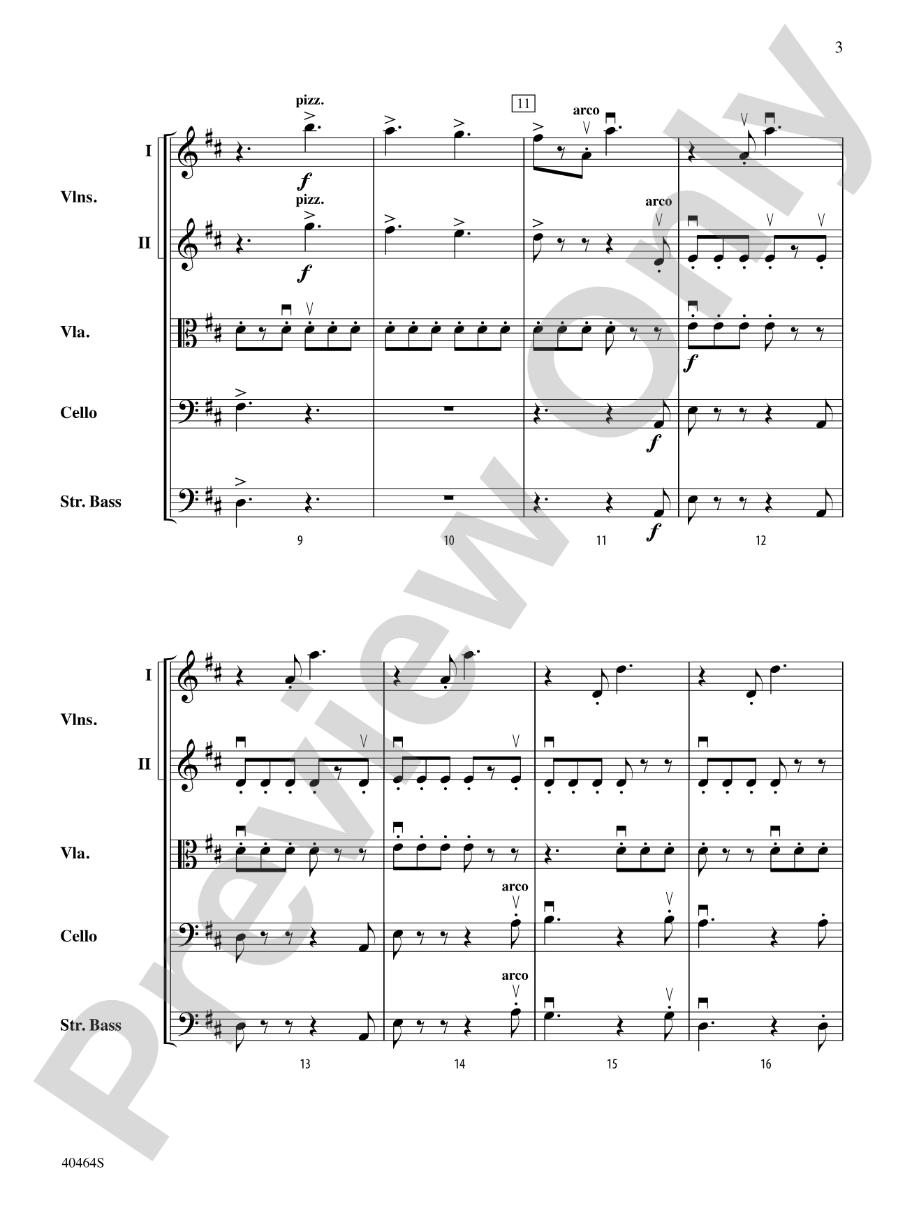 Allegro Giocoso: String Orchestra Conductor Score & Parts