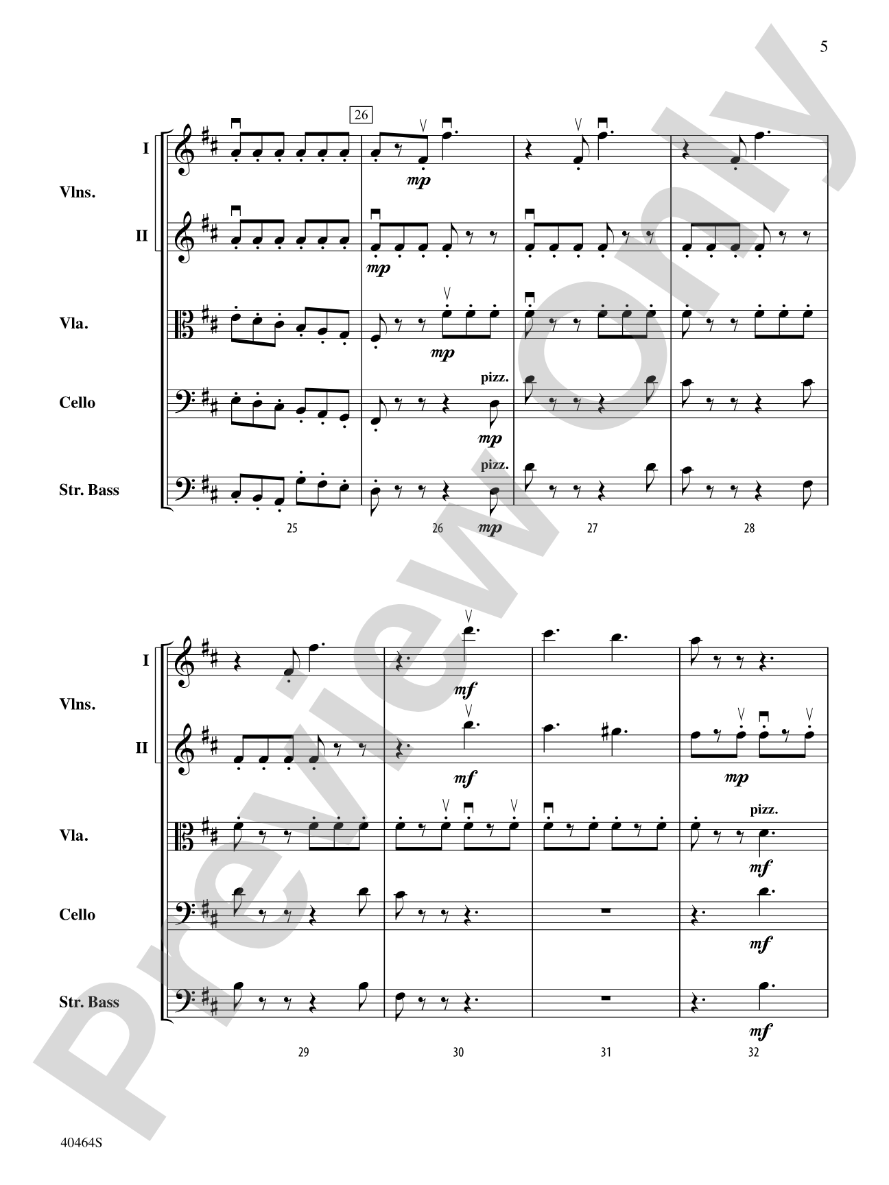 Allegro Giocoso: String Orchestra Conductor Score & Parts