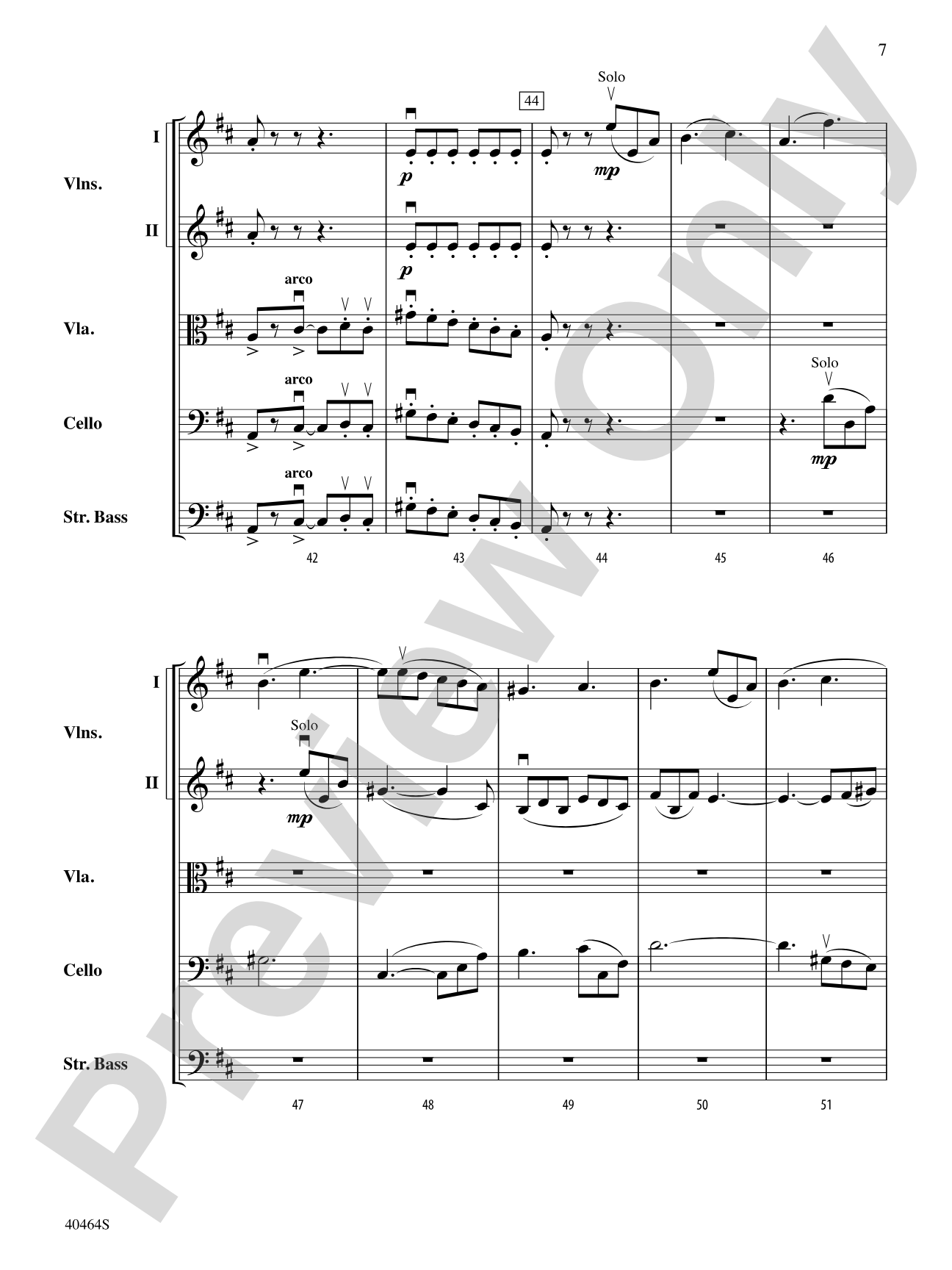Allegro Giocoso: String Orchestra Conductor Score & Parts
