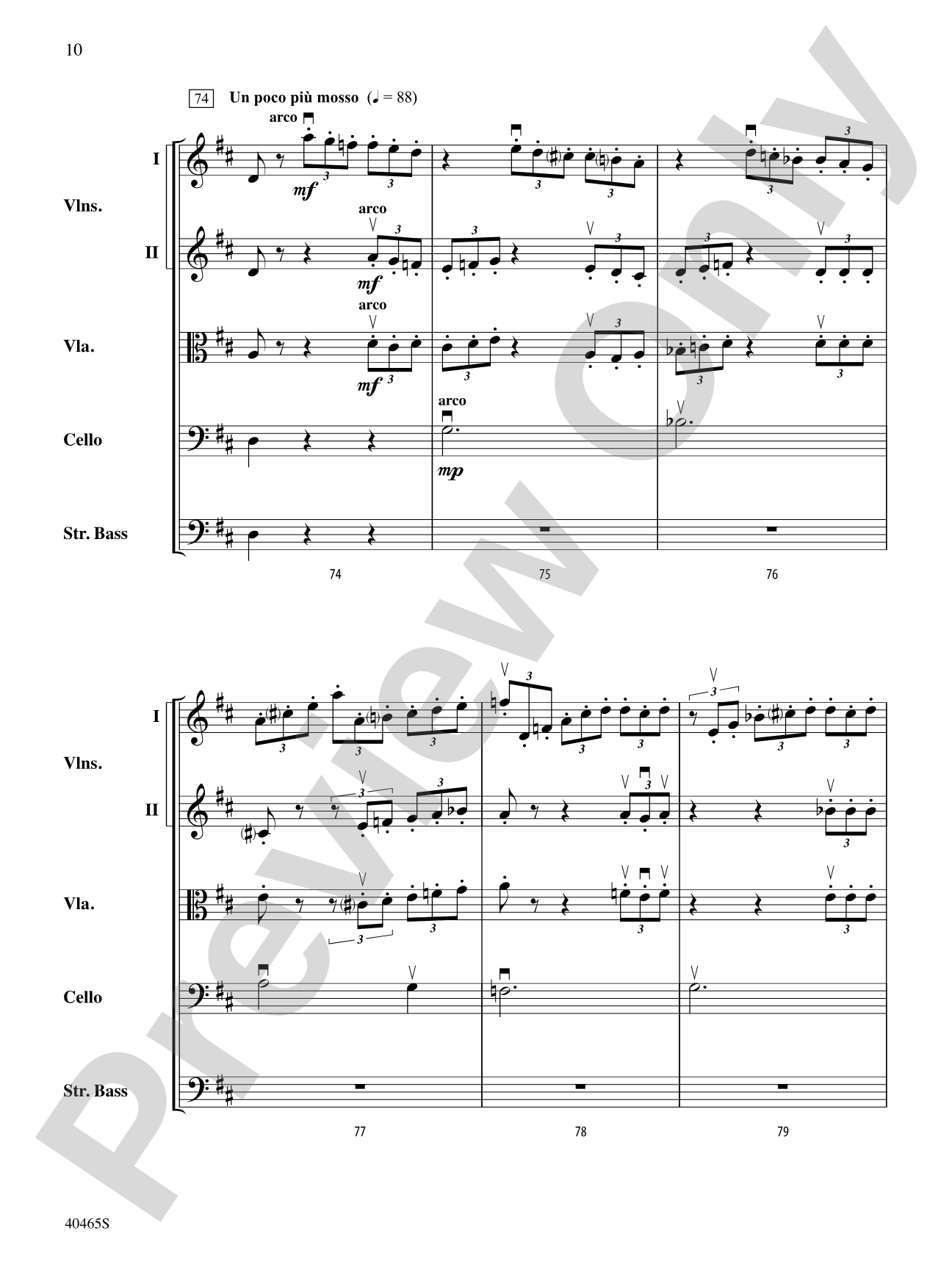 Passacaglia for Strings: String Orchestra Conductor Score & Parts