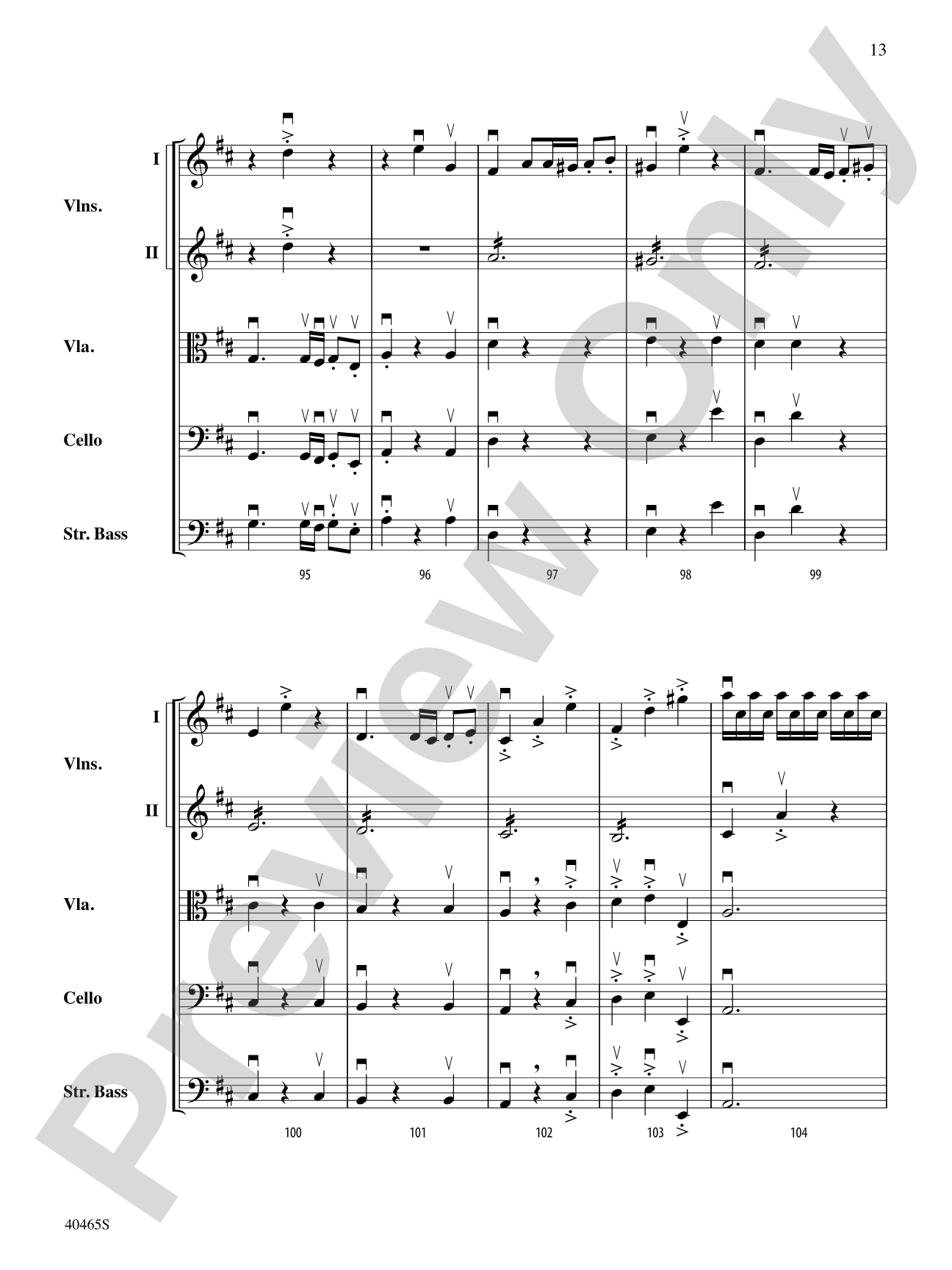 Passacaglia for Strings: String Orchestra Conductor Score & Parts