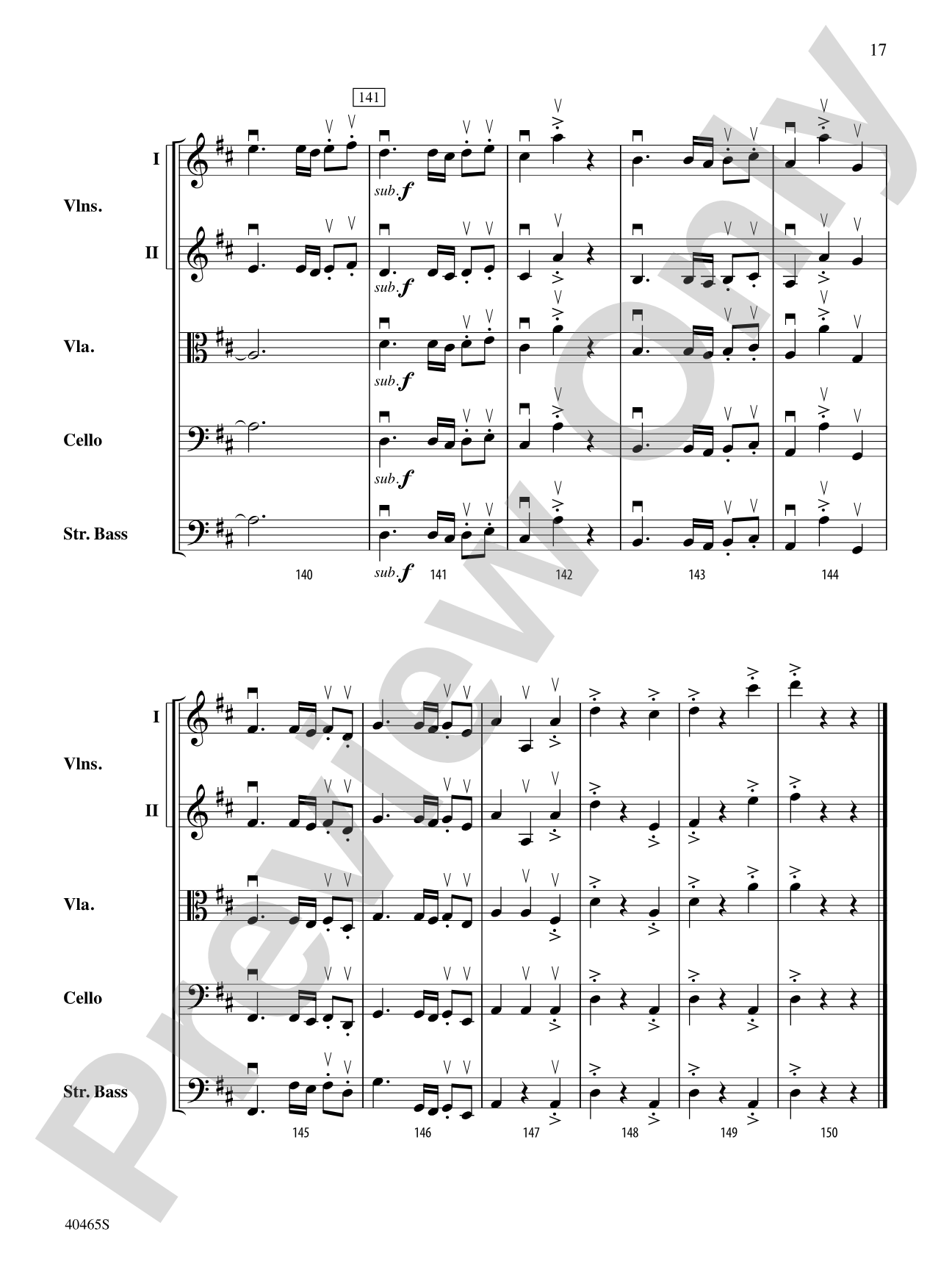 Passacaglia for Strings: String Orchestra Conductor Score & Parts