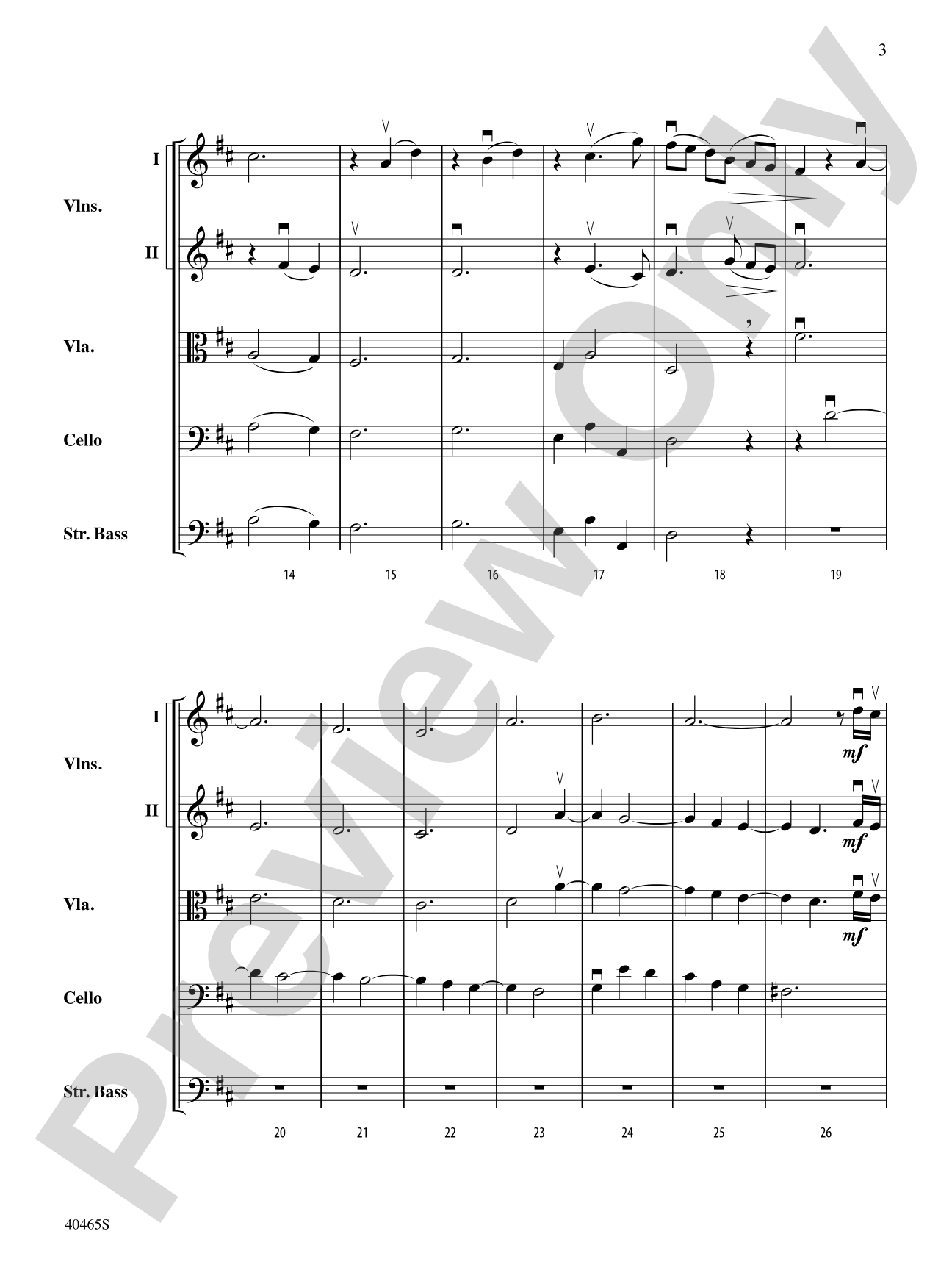 Passacaglia for Strings: String Orchestra Conductor Score & Parts