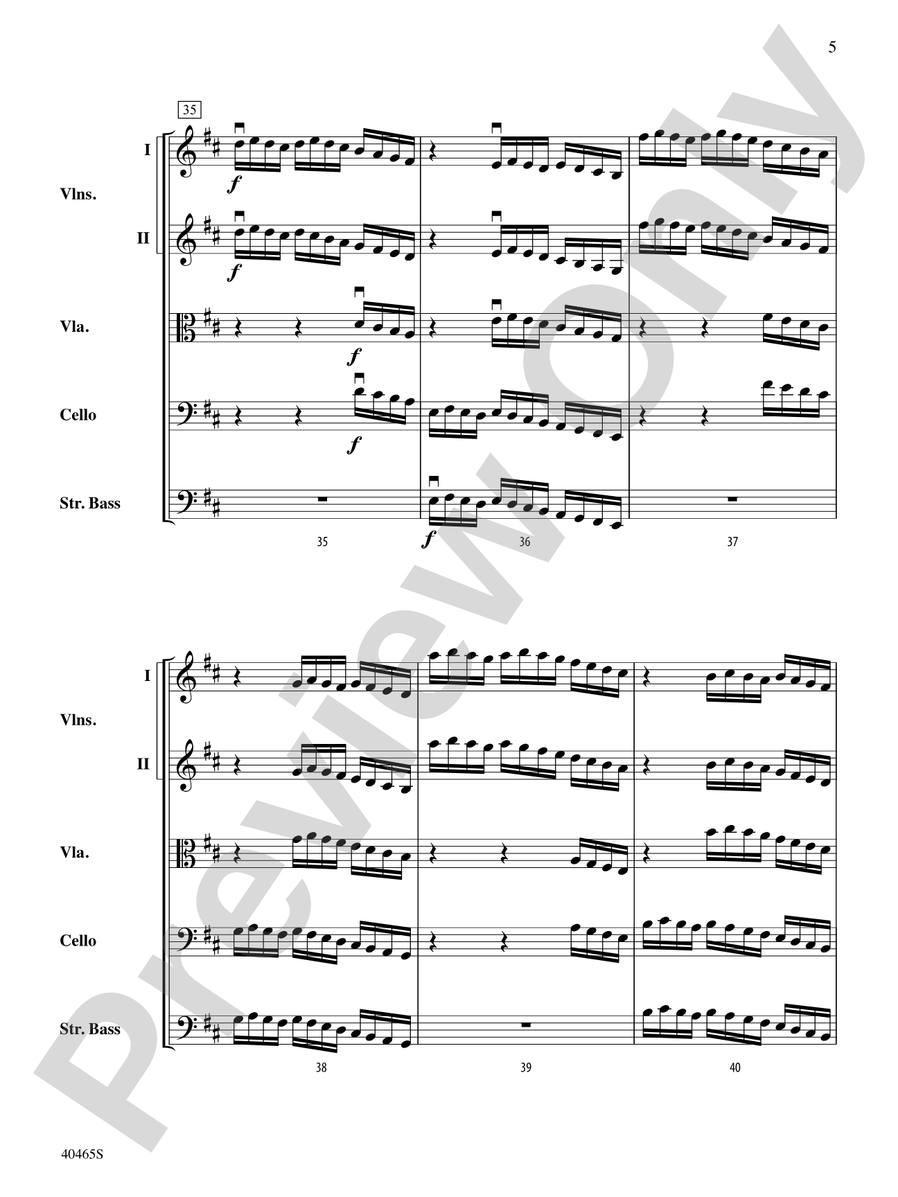 Passacaglia for Strings: String Orchestra Conductor Score & Parts
