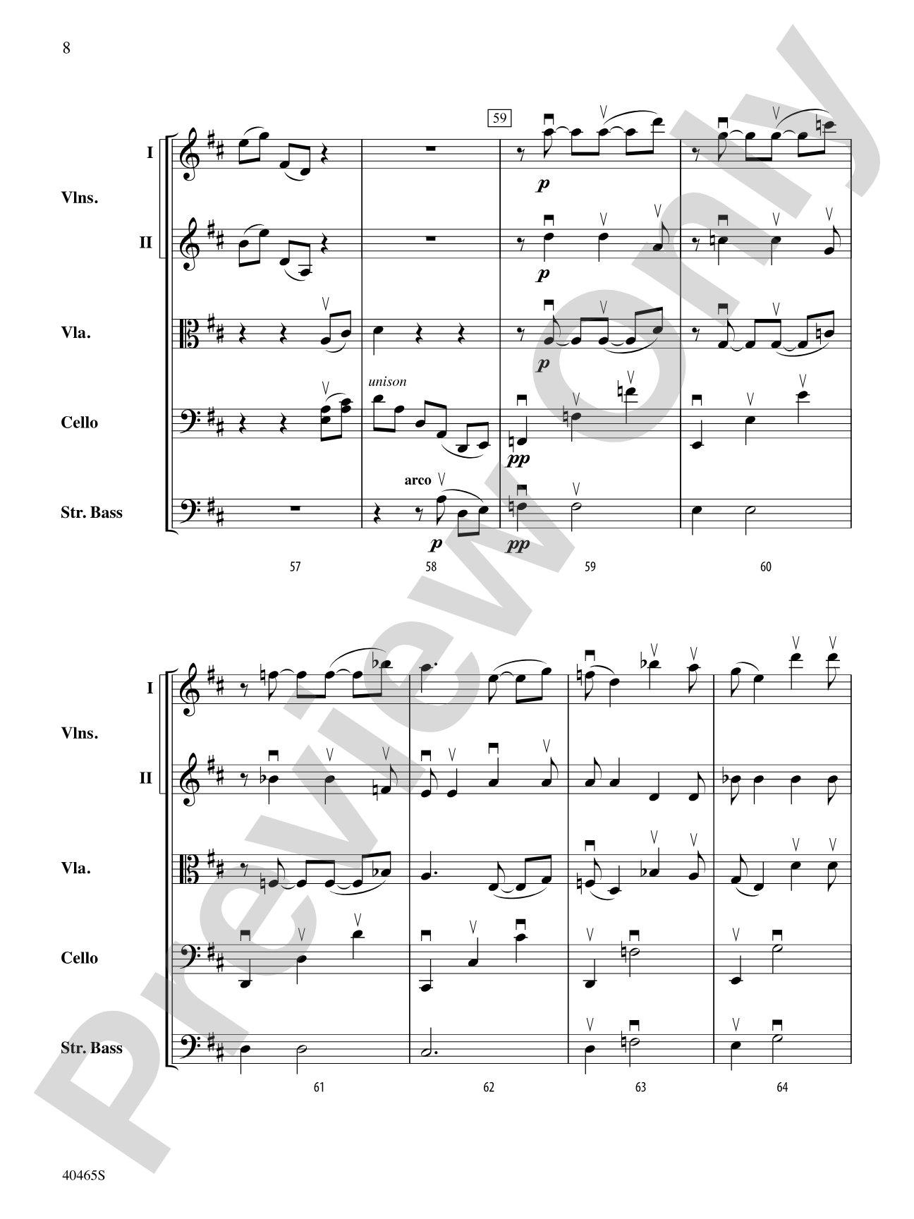 Passacaglia for Strings: String Orchestra Conductor Score & Parts