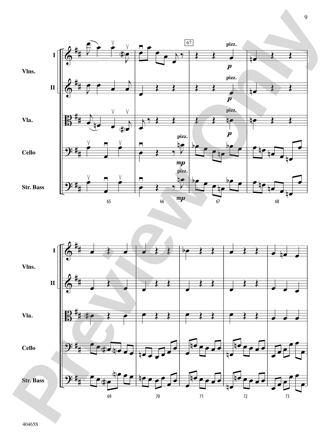 Passacaglia for Strings: String Orchestra Conductor Score & Parts