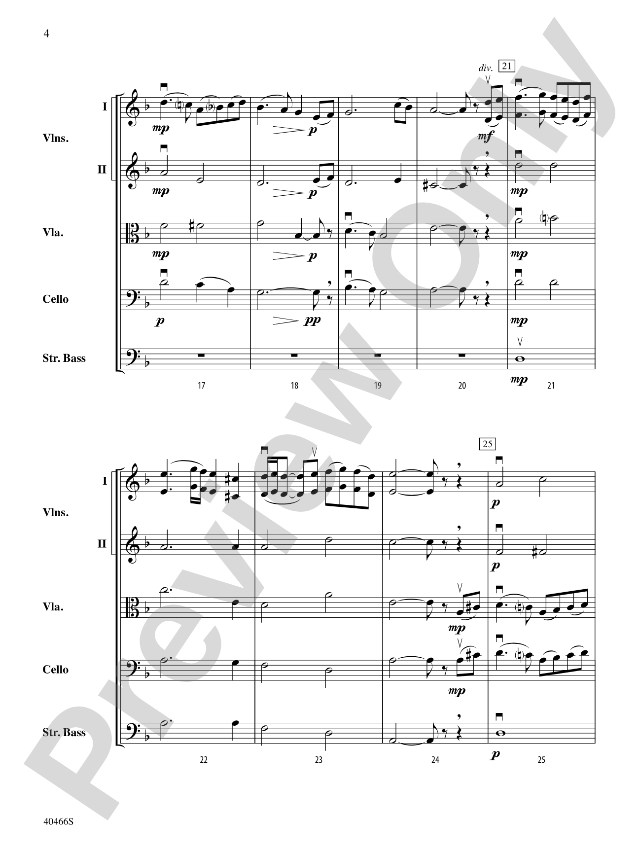 Dalarnian Melody: String Orchestra Conductor Score & Parts