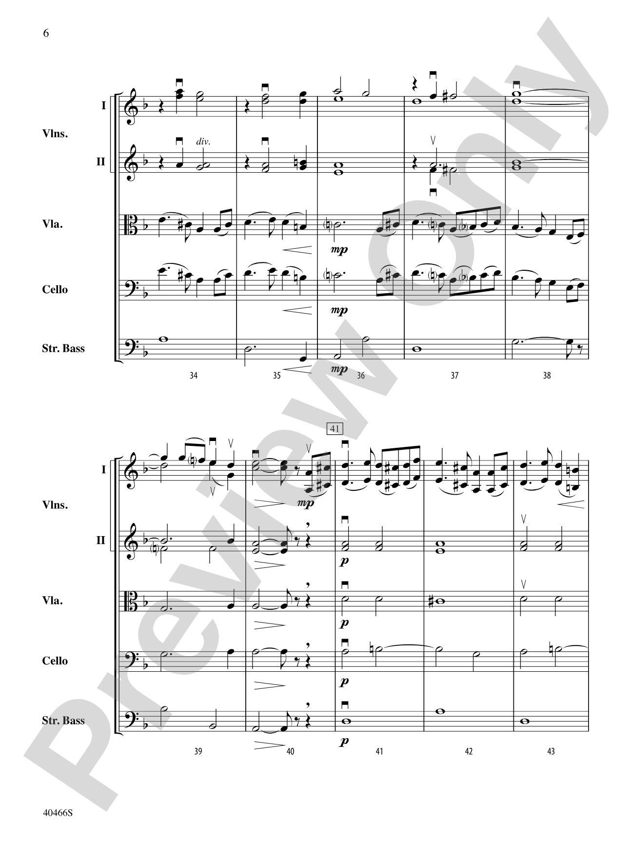 Dalarnian Melody: String Orchestra Conductor Score & Parts