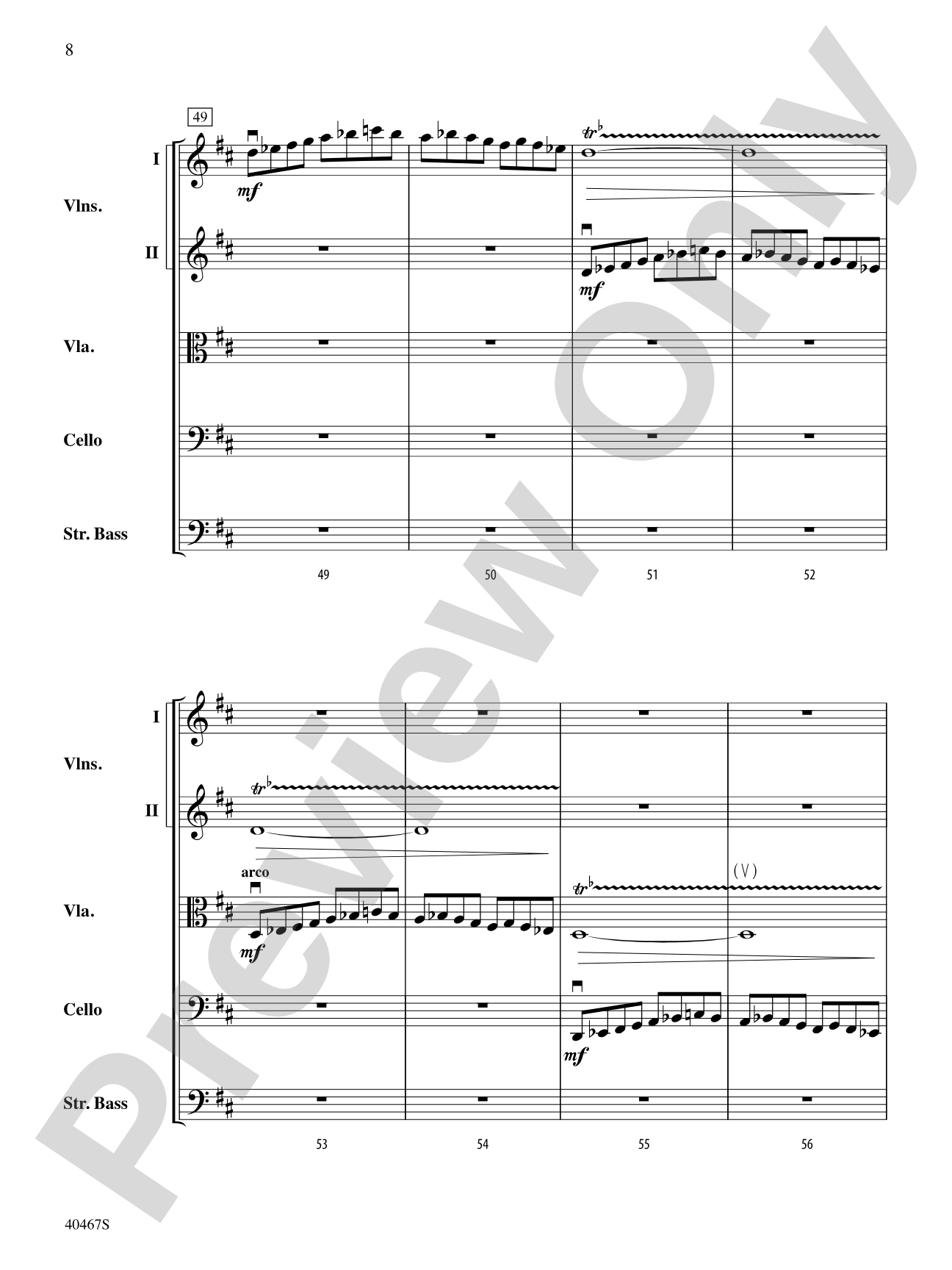 Please Remove Your Veil: String Orchestra Conductor Score & Parts