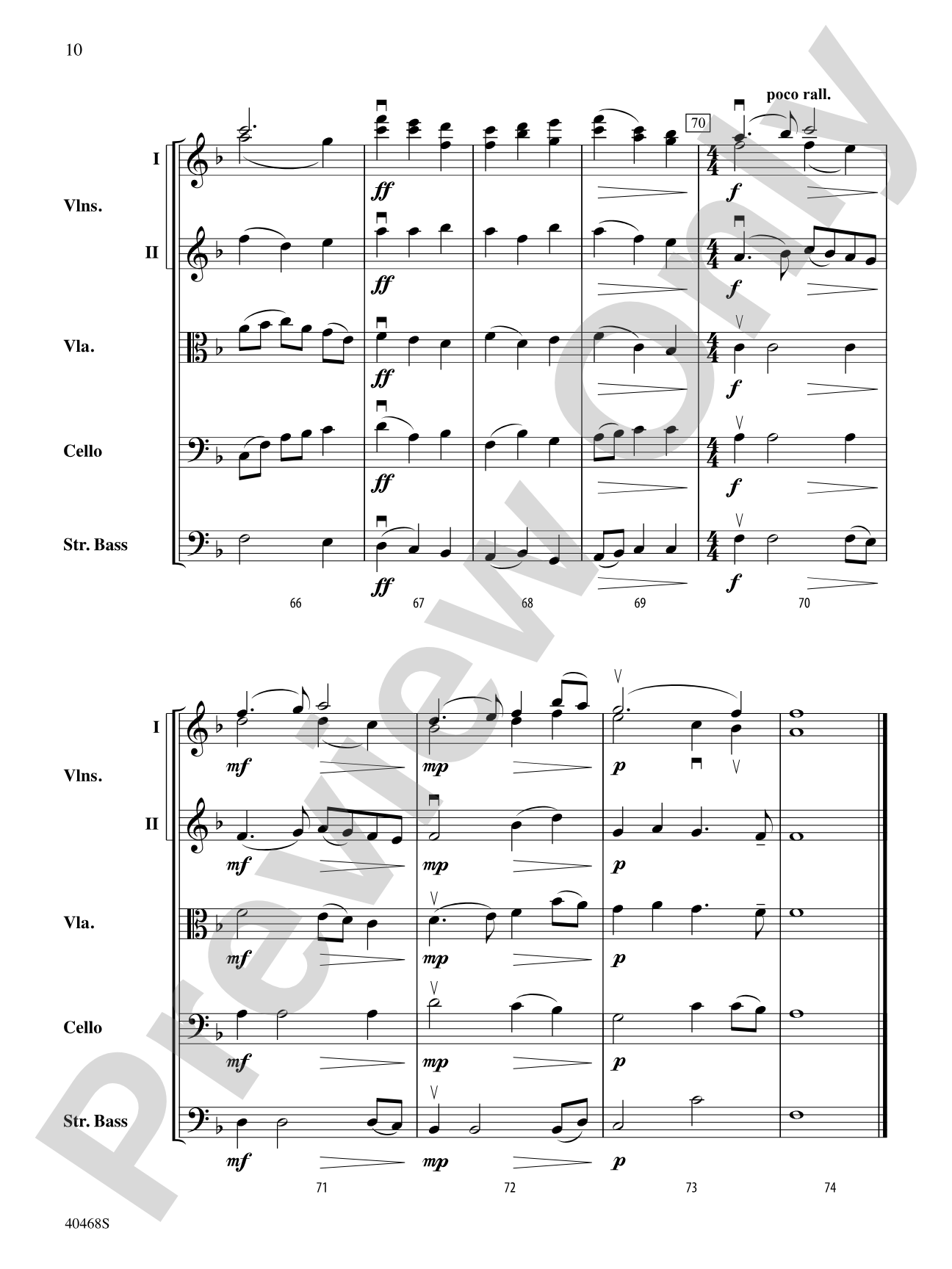 In the Bleak Midwinter: String Orchestra Conductor Score & Parts