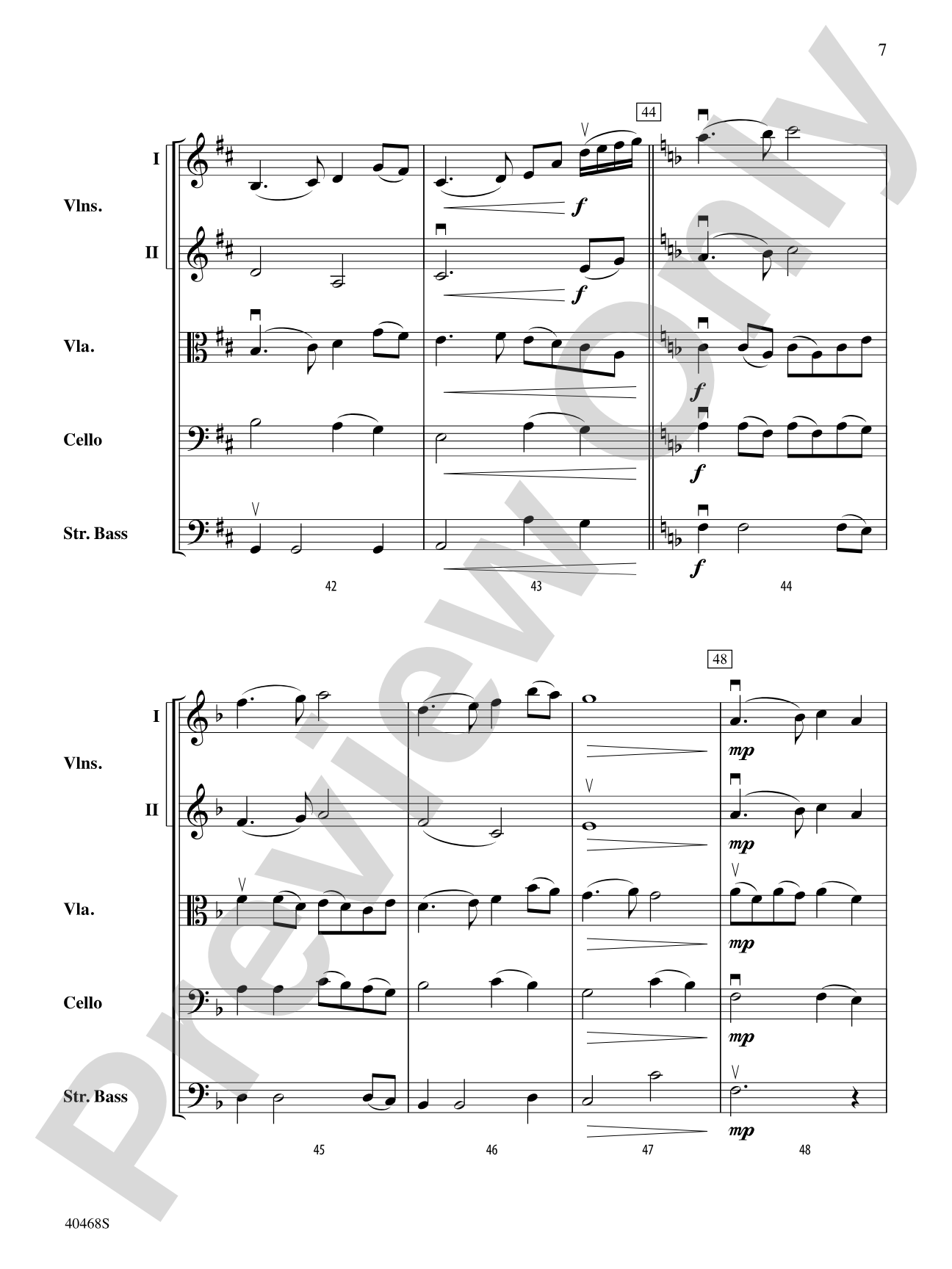 In the Bleak Midwinter: String Orchestra Conductor Score & Parts