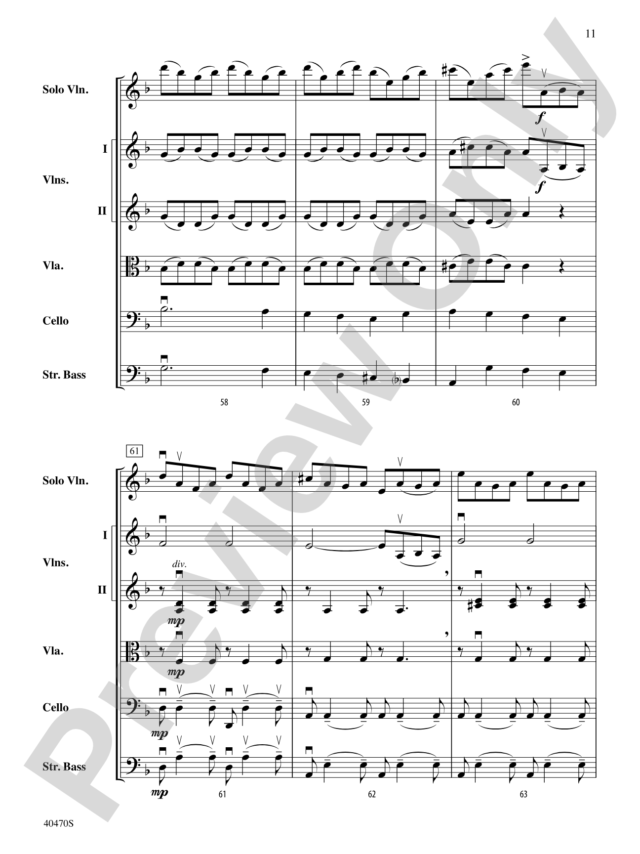 Hungarian Variations: String Orchestra Conductor Score & Parts