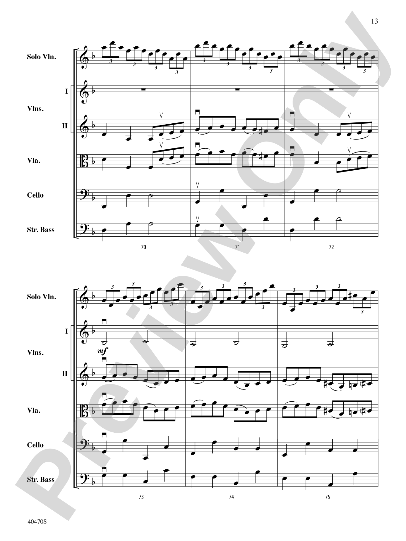 Hungarian Variations: String Orchestra Conductor Score & Parts