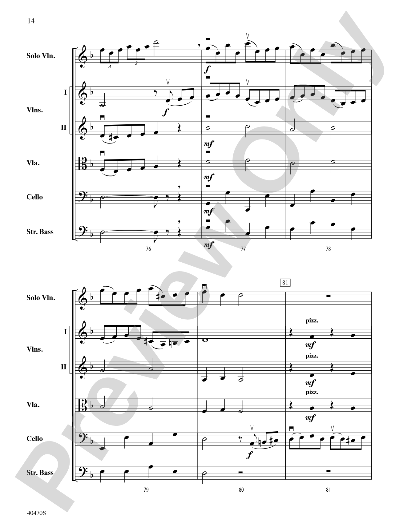Hungarian Variations: String Orchestra Conductor Score & Parts