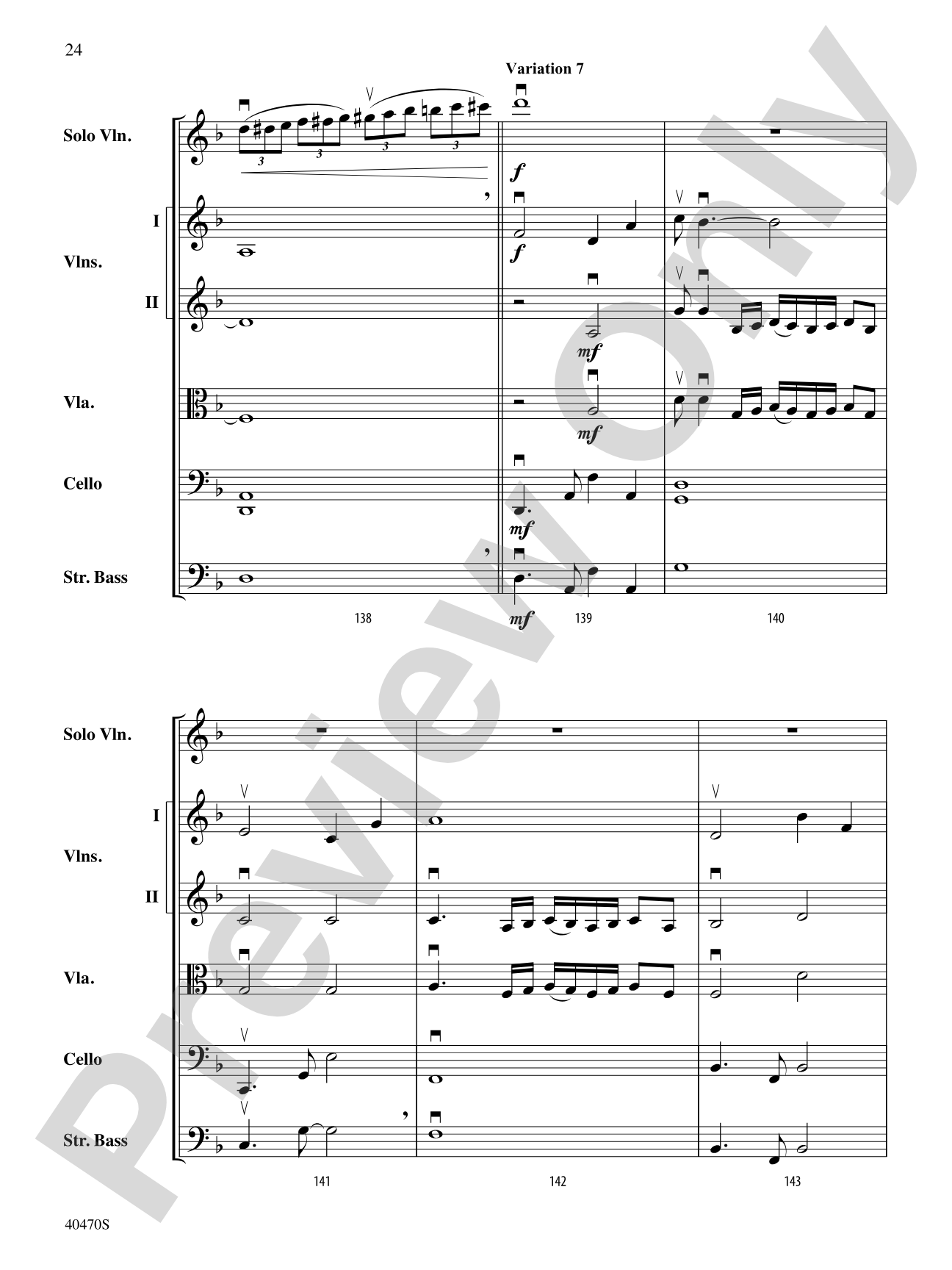 Hungarian Variations: String Orchestra Conductor Score & Parts