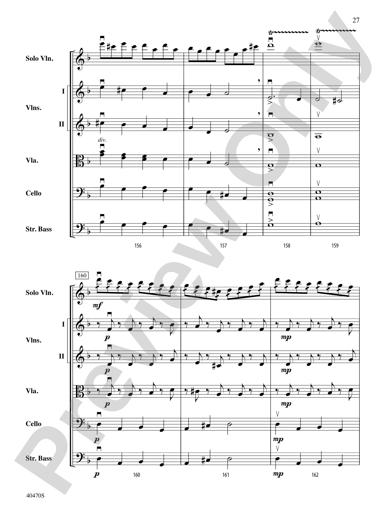 Hungarian Variations: String Orchestra Conductor Score & Parts