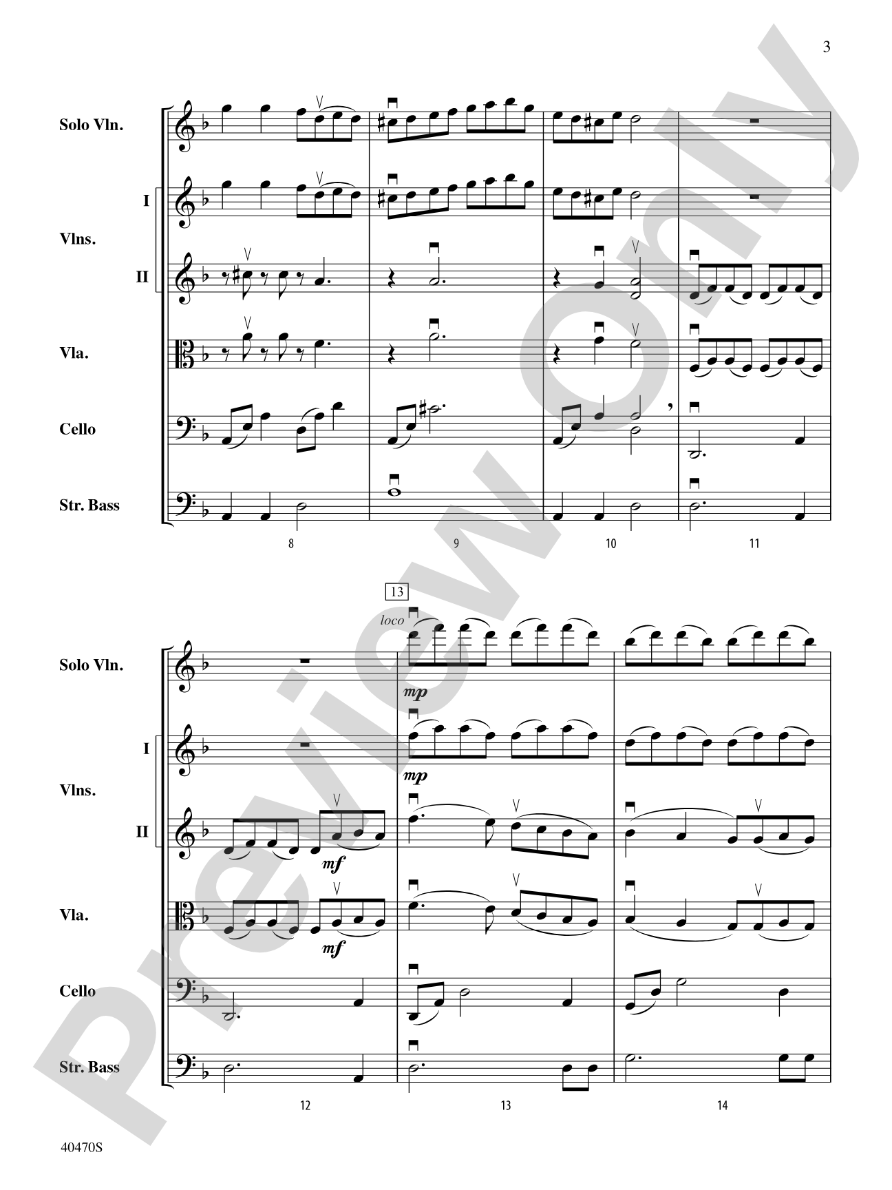Hungarian Variations: String Orchestra Conductor Score & Parts