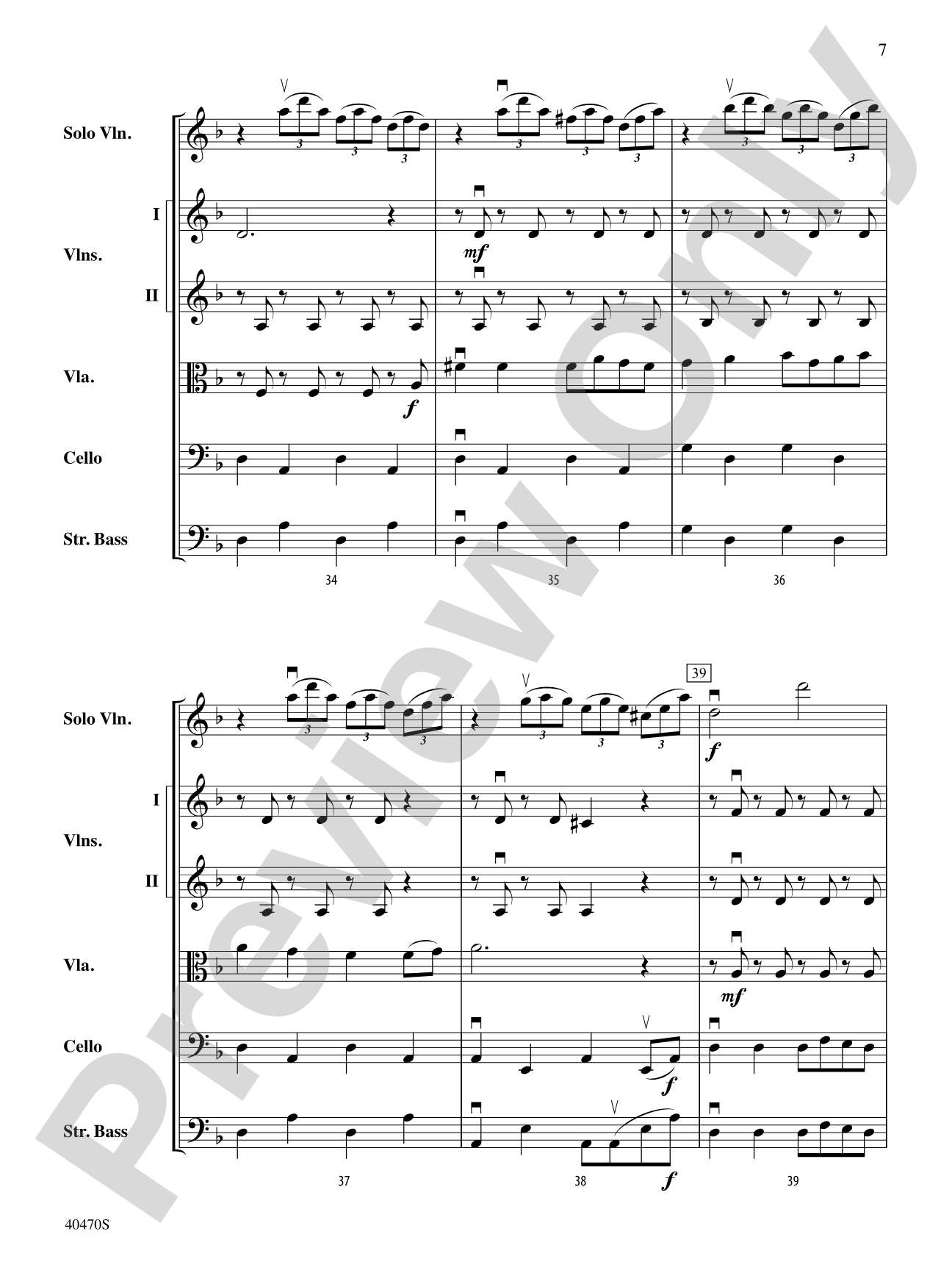 Hungarian Variations: String Orchestra Conductor Score & Parts