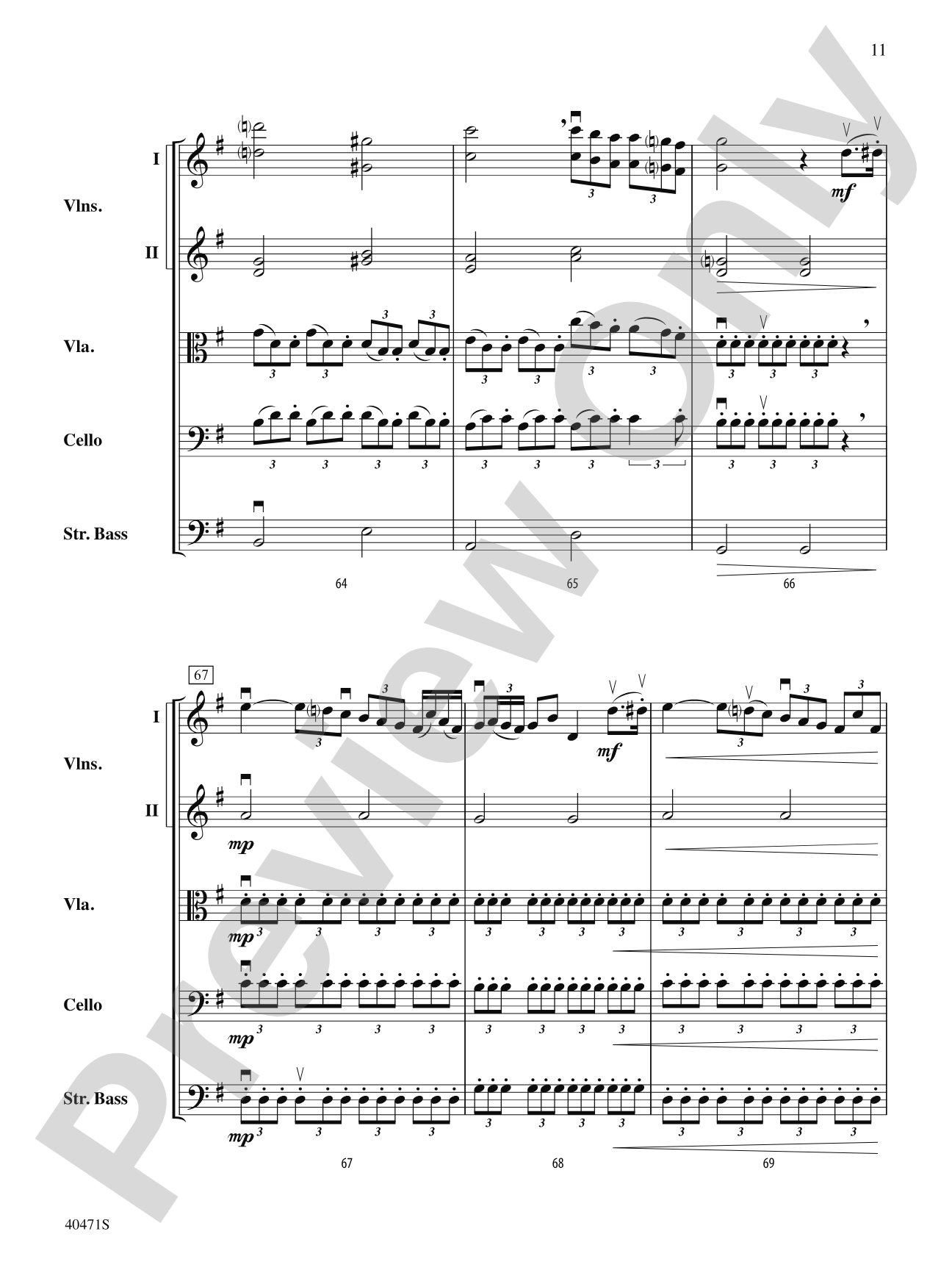 Sonata Pathetique: String Orchestra Conductor Score & Parts