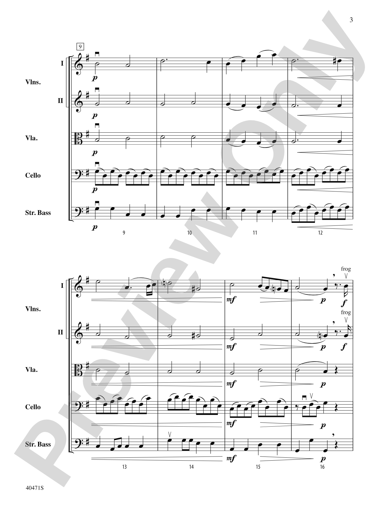 Sonata Pathetique: String Orchestra Conductor Score & Parts
