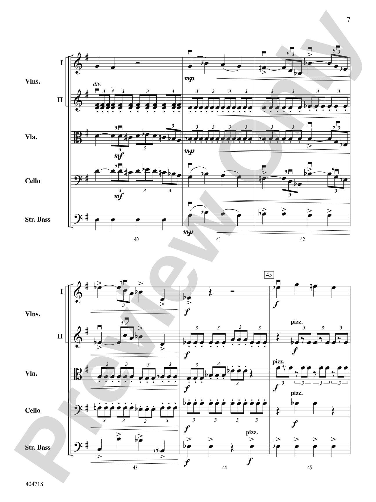 Sonata Pathetique: String Orchestra Conductor Score & Parts
