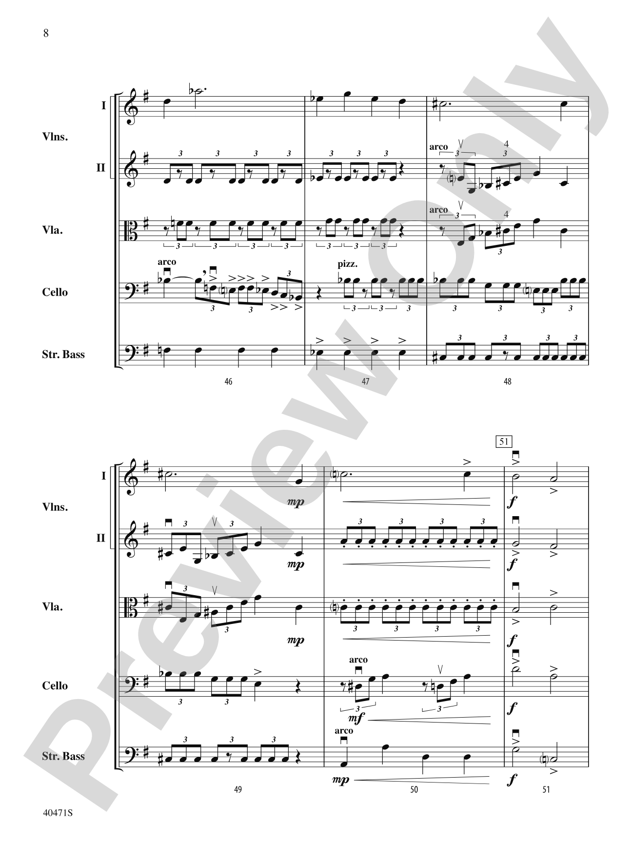 Sonata Pathetique: String Orchestra Conductor Score & Parts