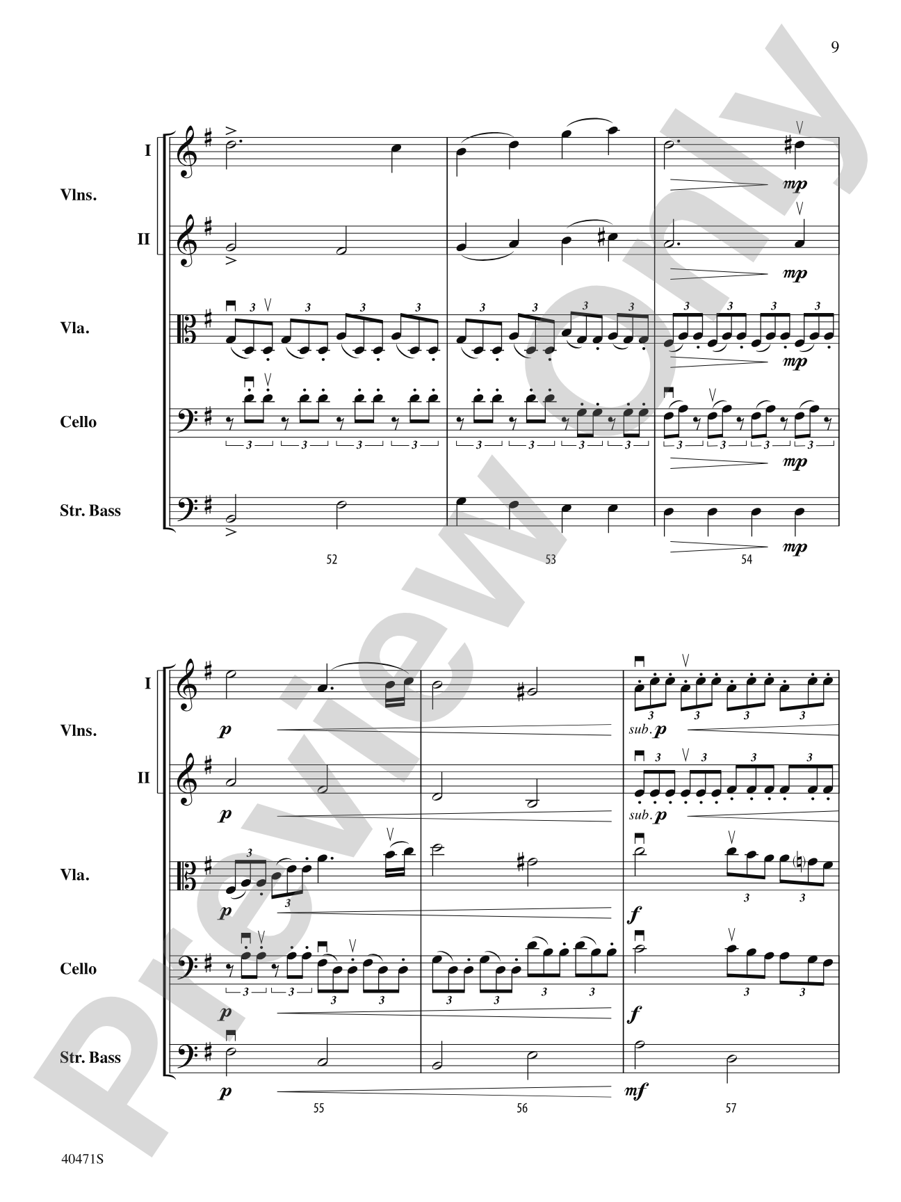 Sonata Pathetique: String Orchestra Conductor Score & Parts
