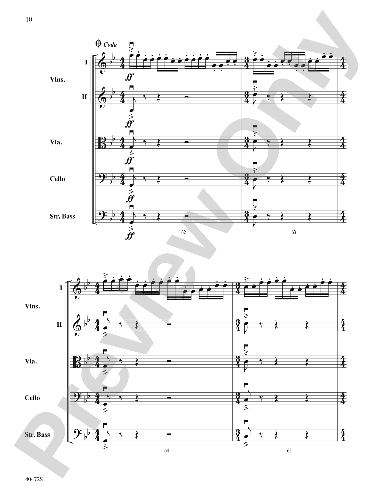 Dragonfly: String Orchestra Conductor Score & Parts