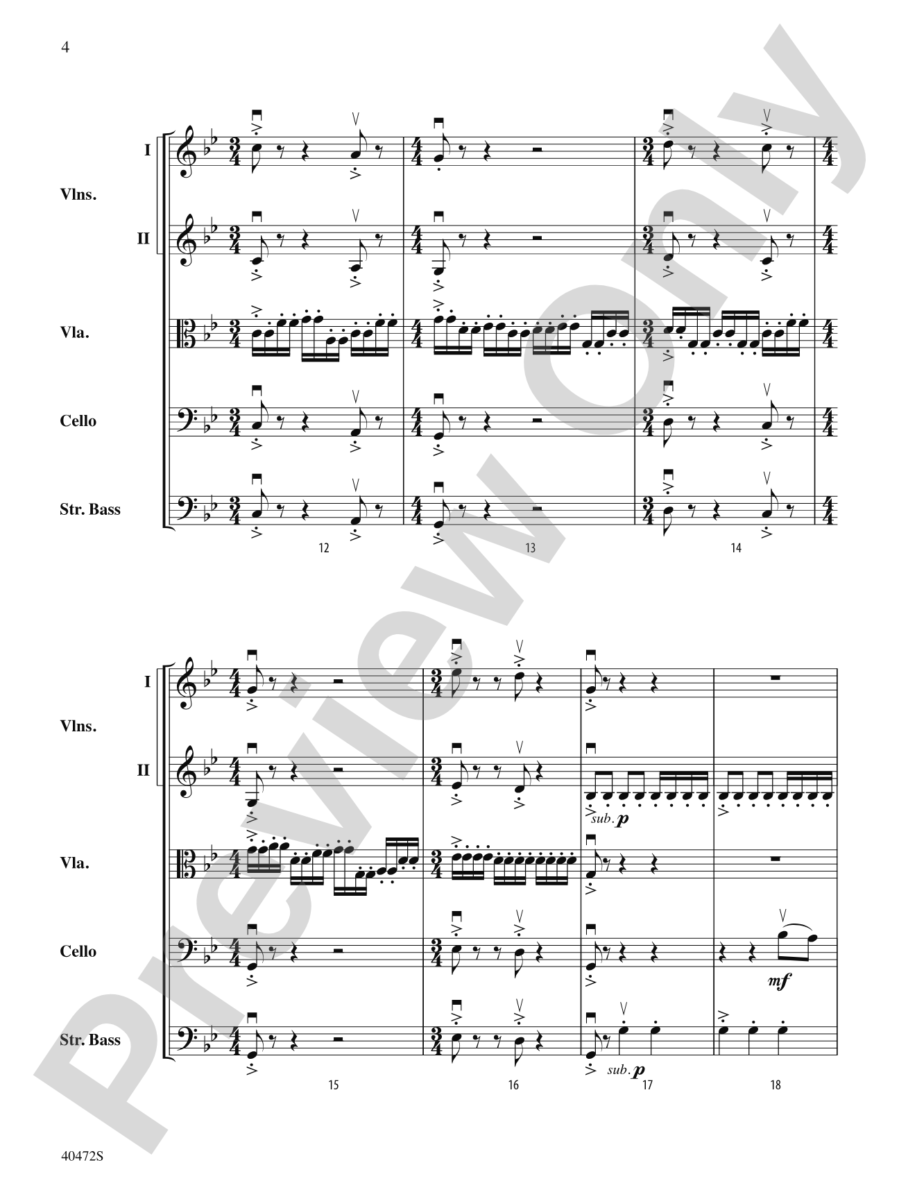 Dragonfly: String Orchestra Conductor Score & Parts