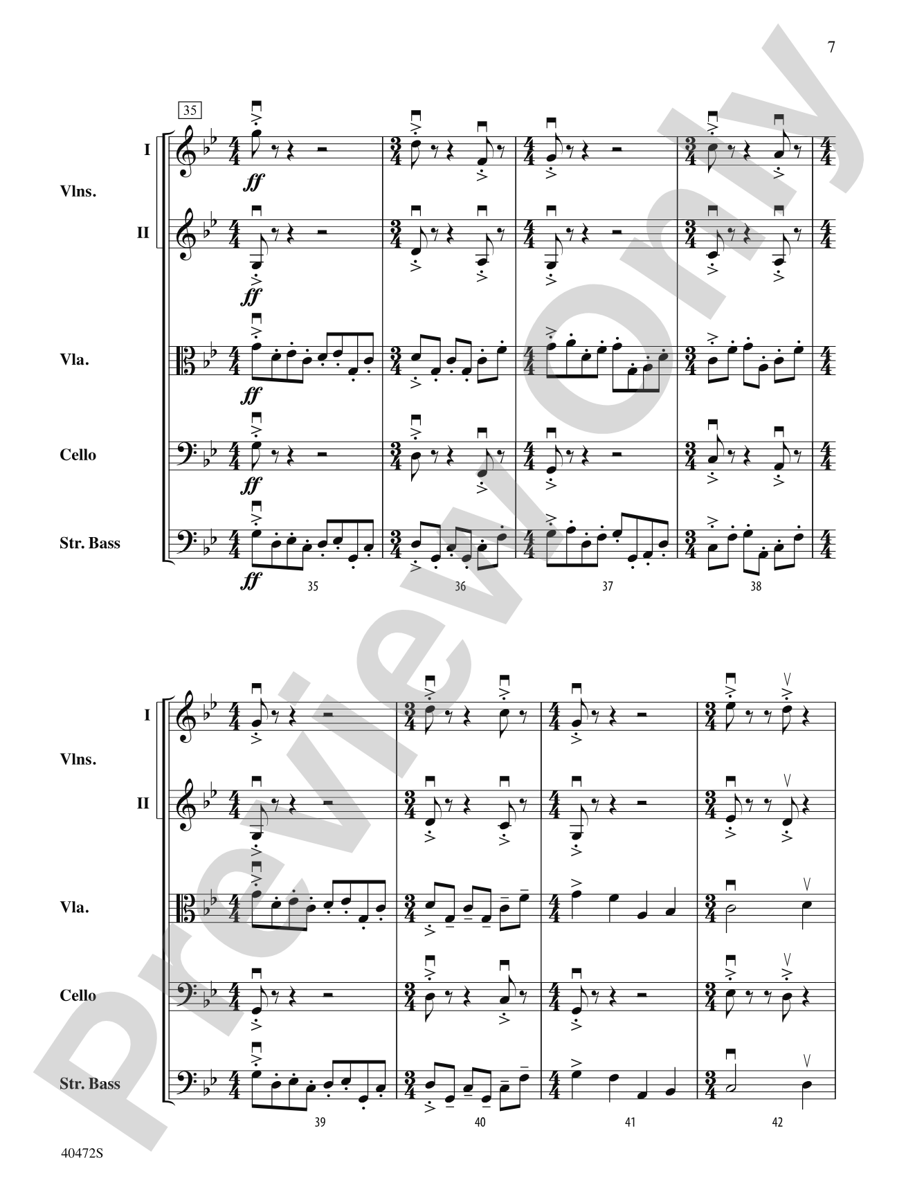 Dragonfly: String Orchestra Conductor Score & Parts