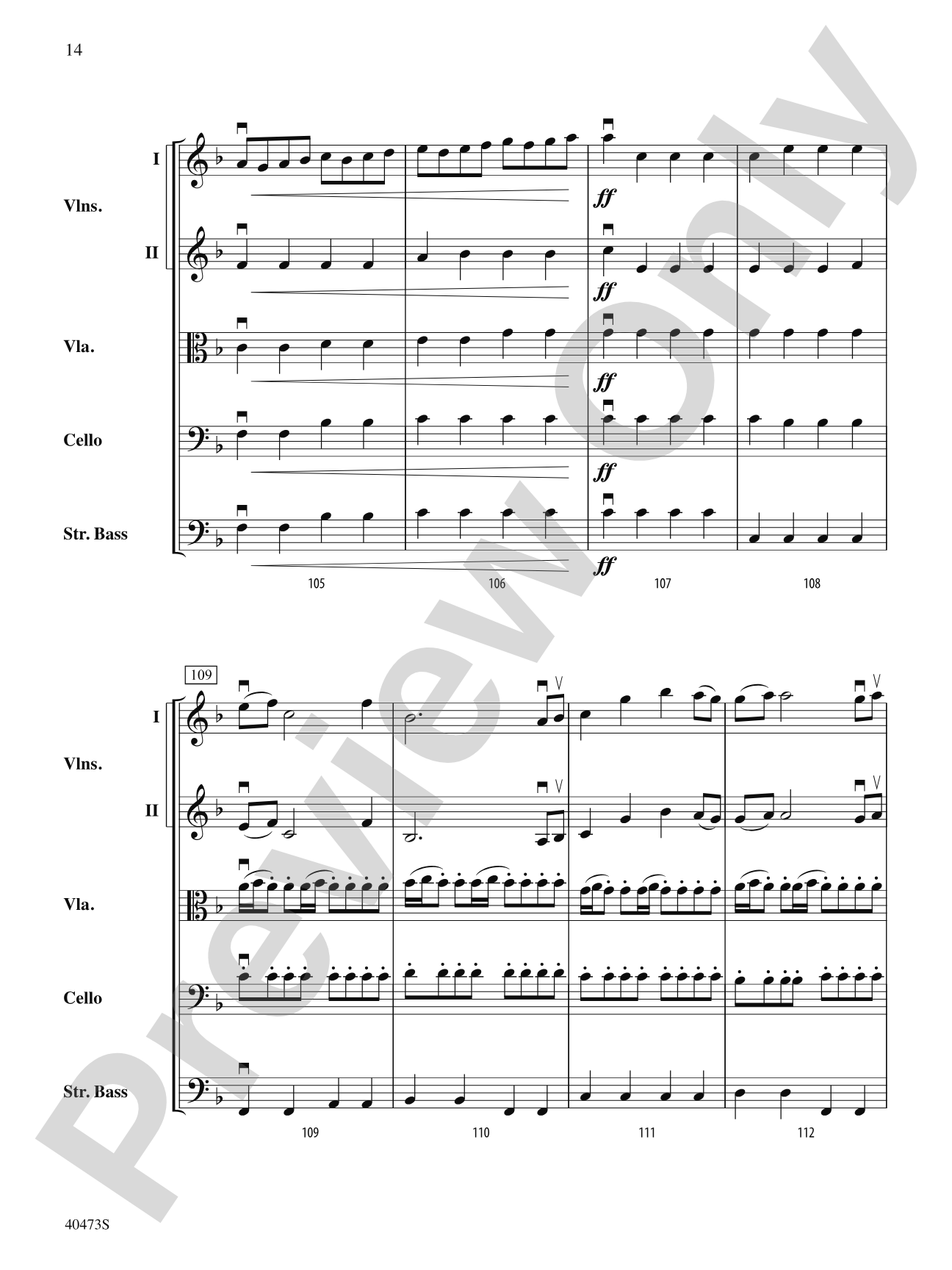 Across the Wind: String Orchestra Conductor Score & Parts