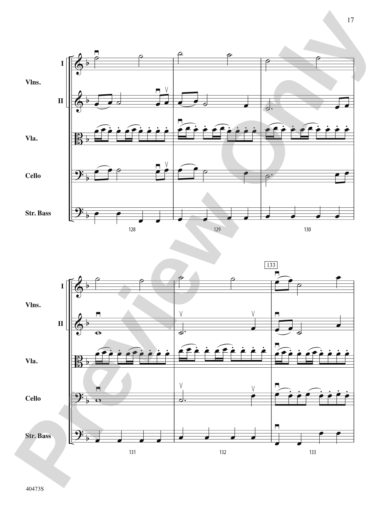 Across the Wind: String Orchestra Conductor Score & Parts
