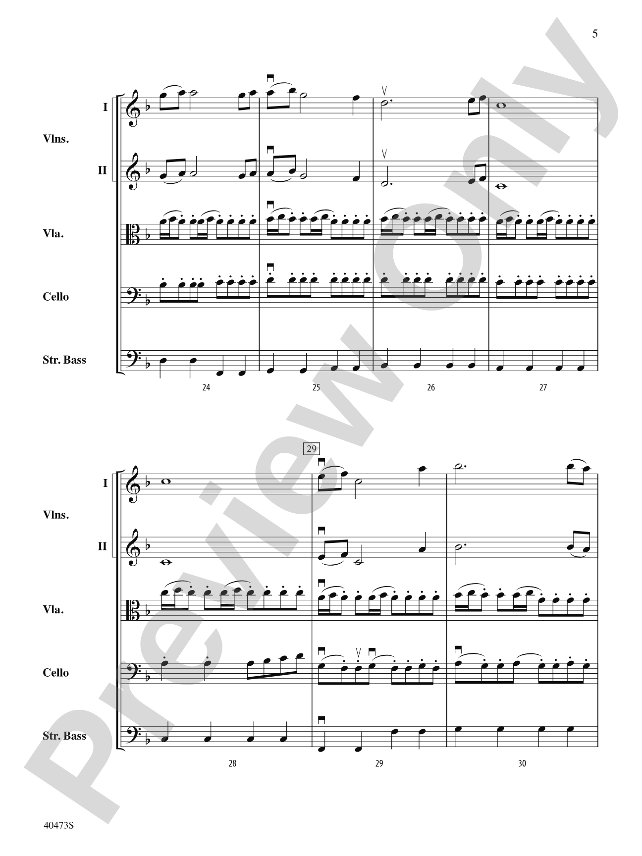 Across the Wind: String Orchestra Conductor Score & Parts