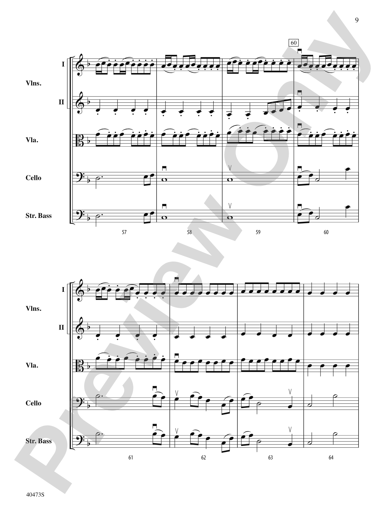 Across the Wind: String Orchestra Conductor Score & Parts