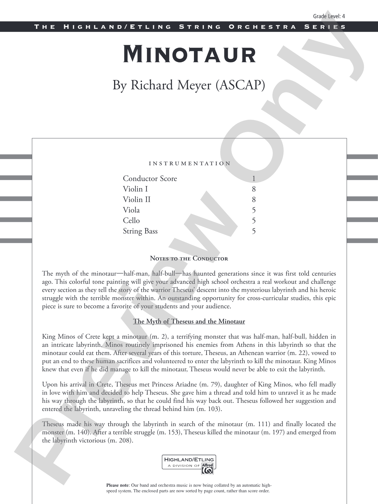 Minotaur: Score